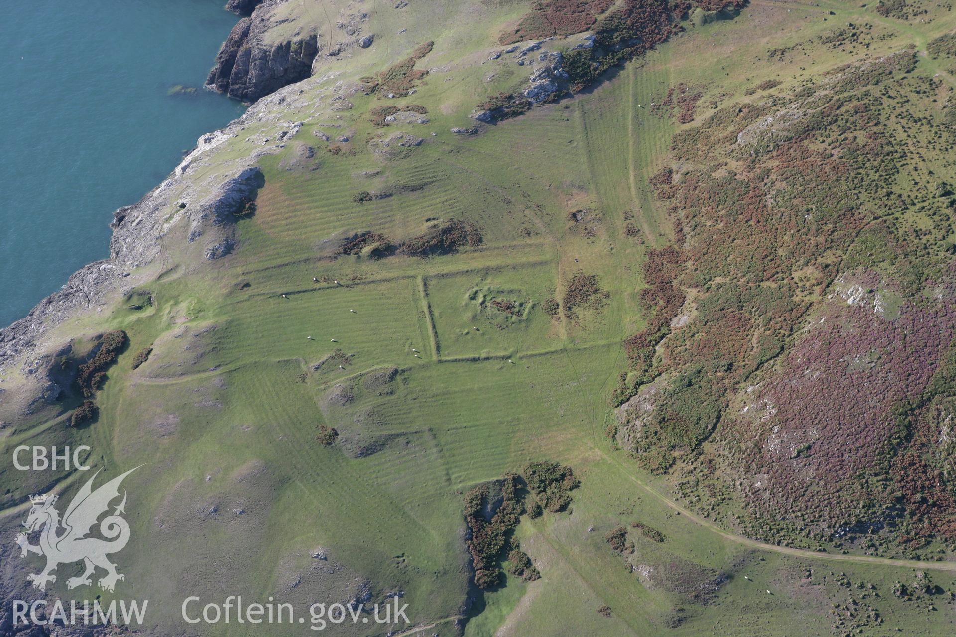 RCAHMW colour oblique aerial photograph of St Marys Church. Taken on 06 September 2007 by Toby Driver