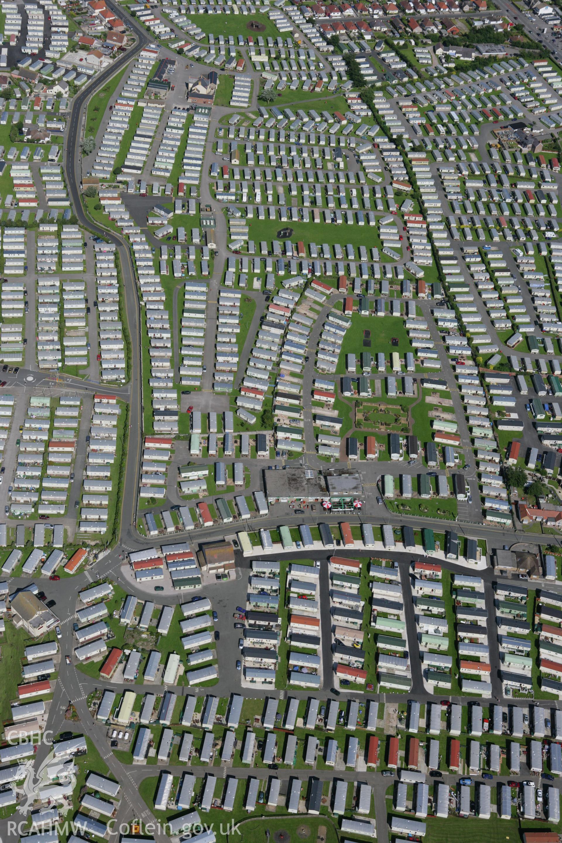 RCAHMW colour oblique aerial photograph of Salem Chapel, Towyn. Taken on 31 July 2007 by Toby Driver
