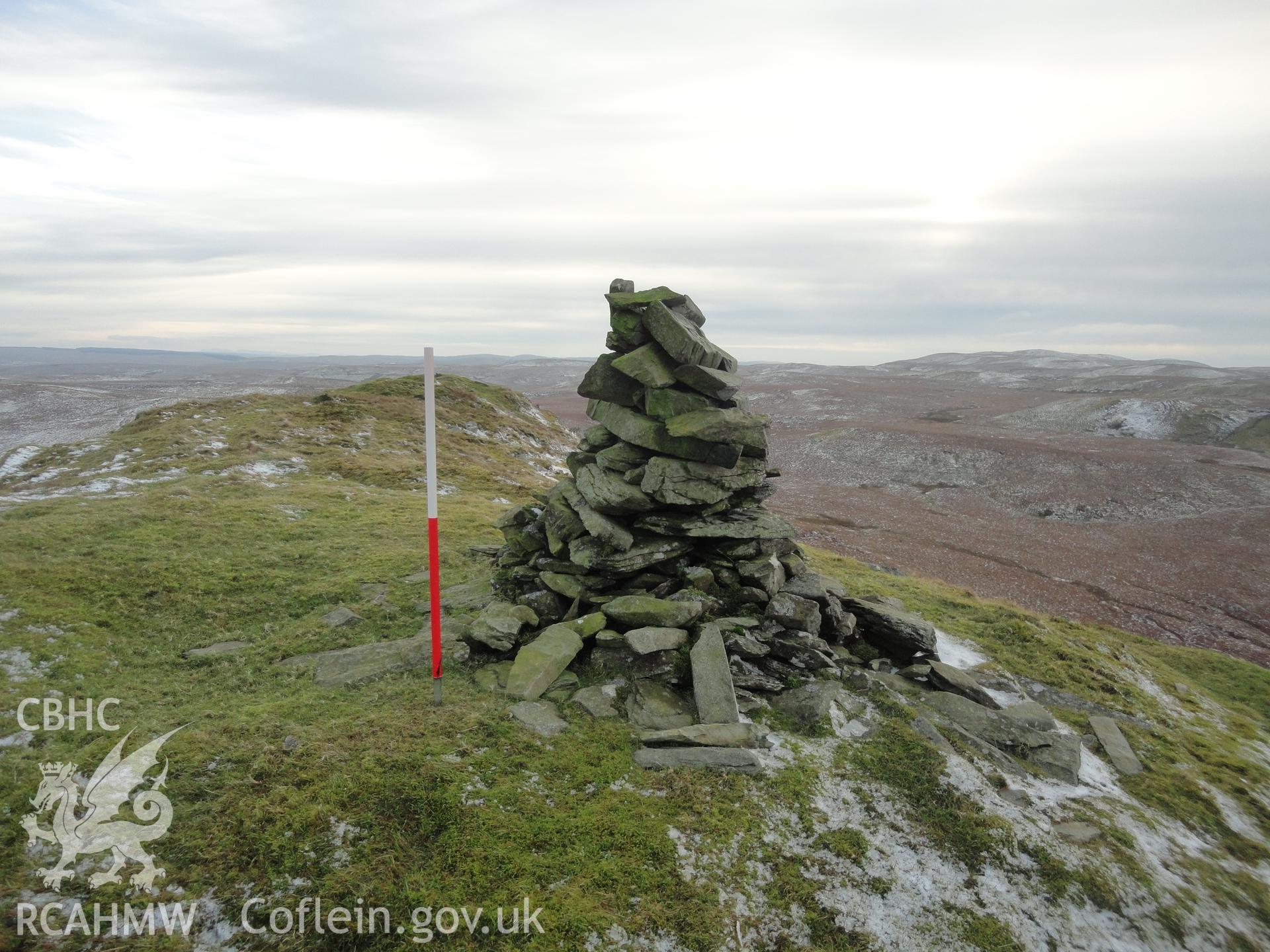 Marker cairn, looking south