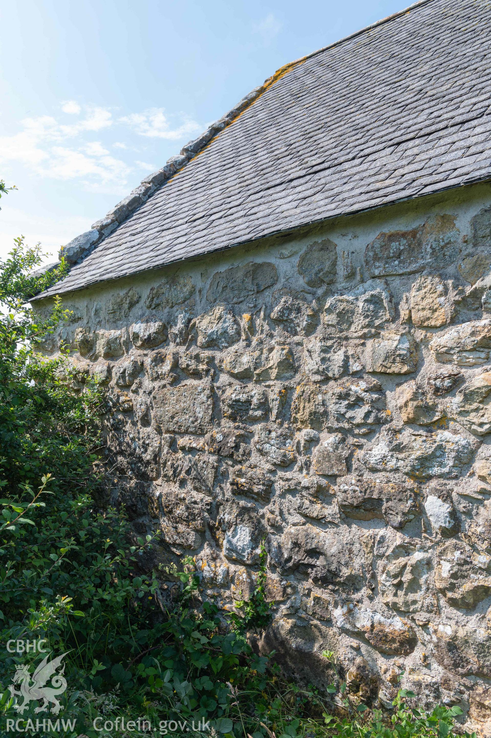 Capel Newydd - View of a portion of the rear of the chapel, taken from South-East