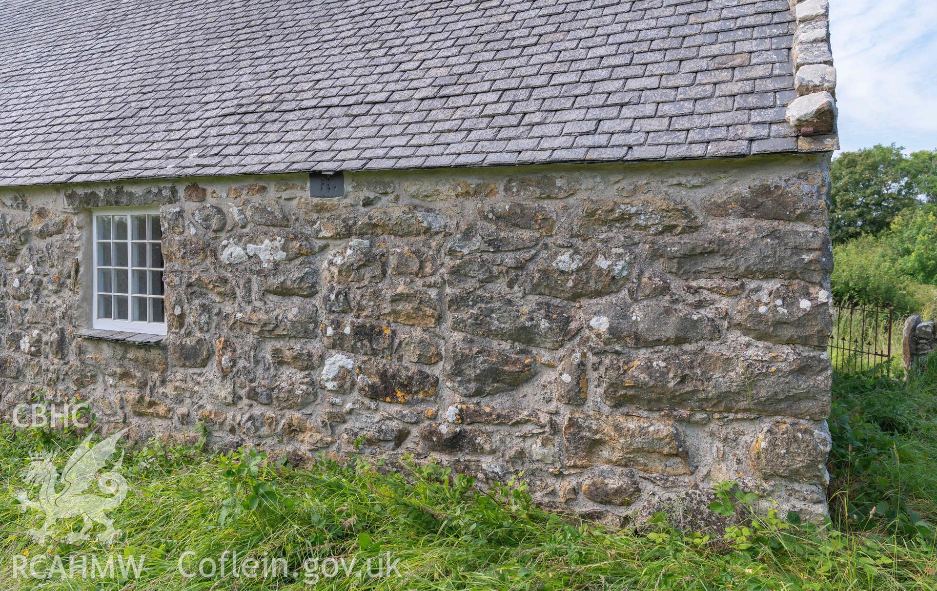 Capel Newydd - View of the East window at the rear of the chapel, taken from South-East