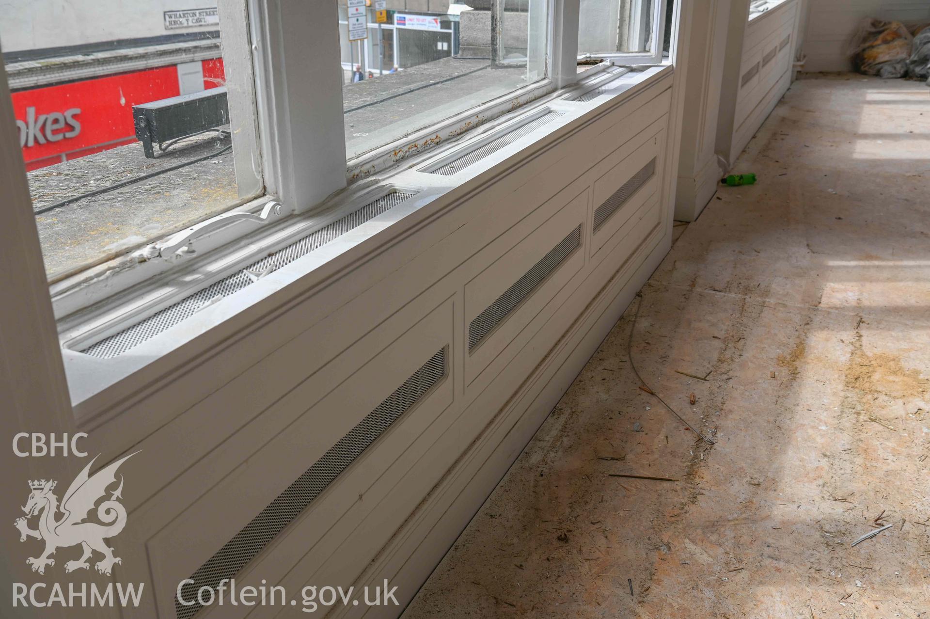 Bethany English Baptist Chapel - View of the window side radiator's, looking South, taken from North-East