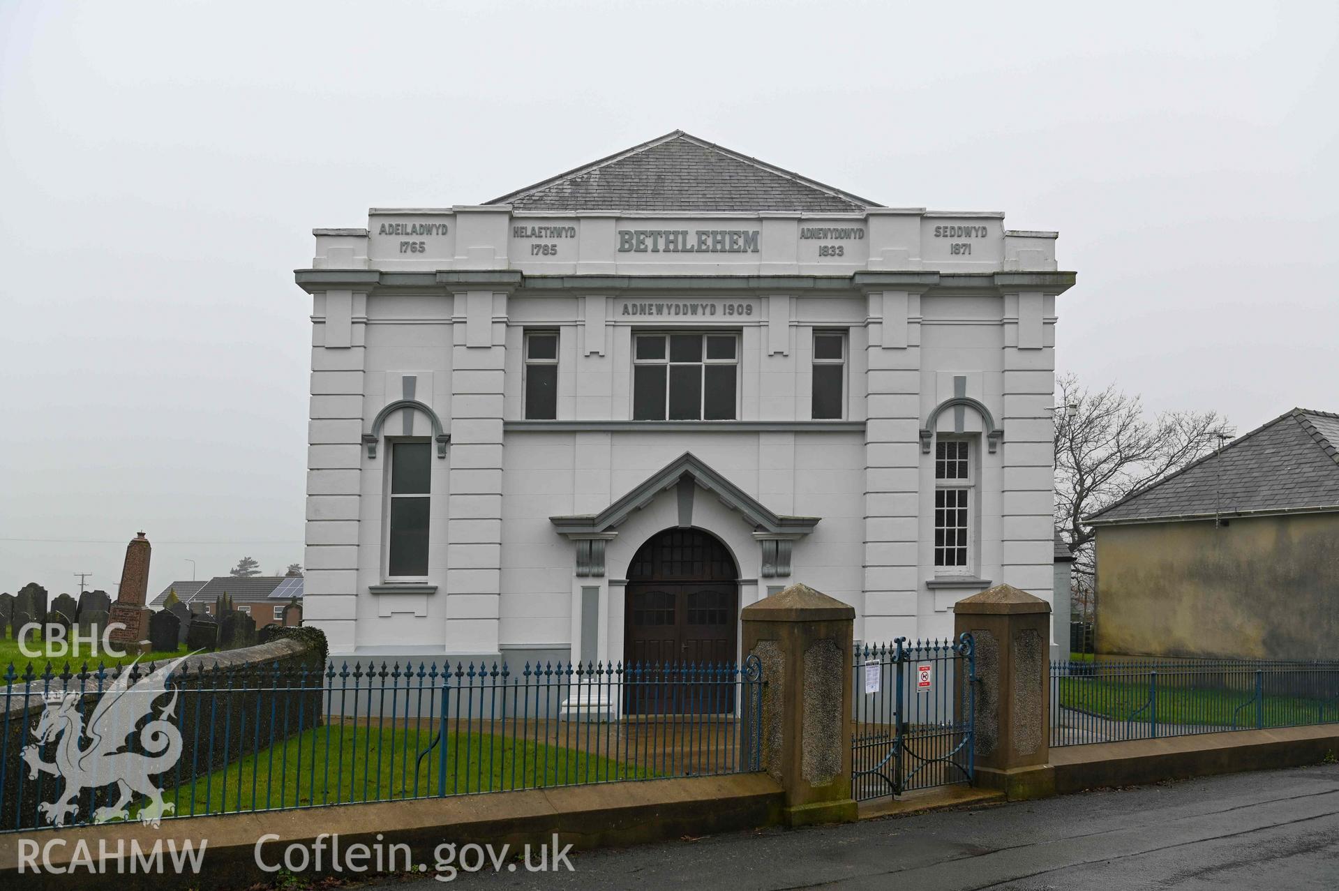 Bethlehem Welsh Independent Chapel - View of the front of the chapel, taken from East