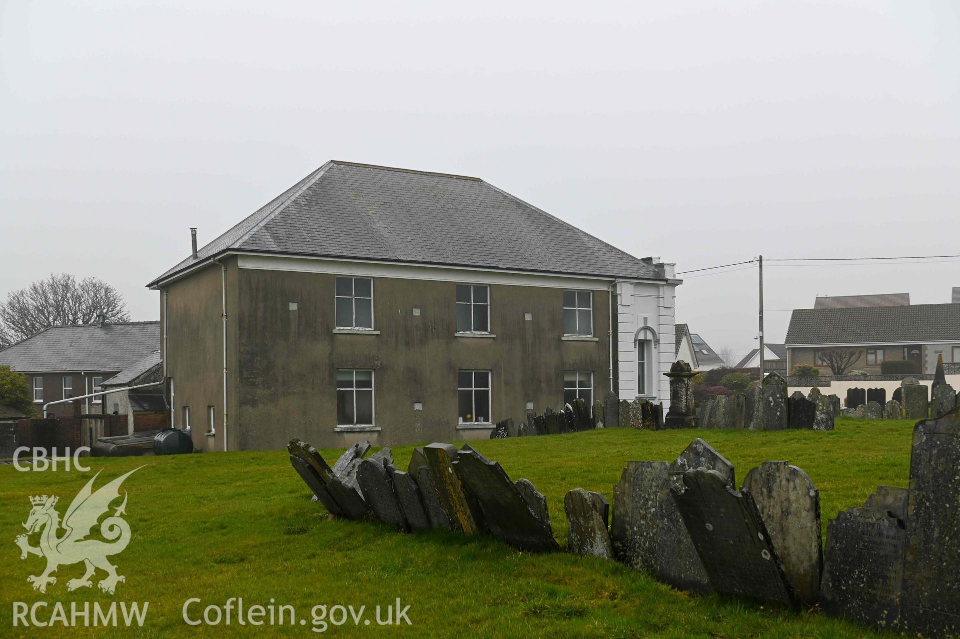 Bethlehem Welsh Independent Chapel - View of the chapel from within the cemetery, taken from South-West