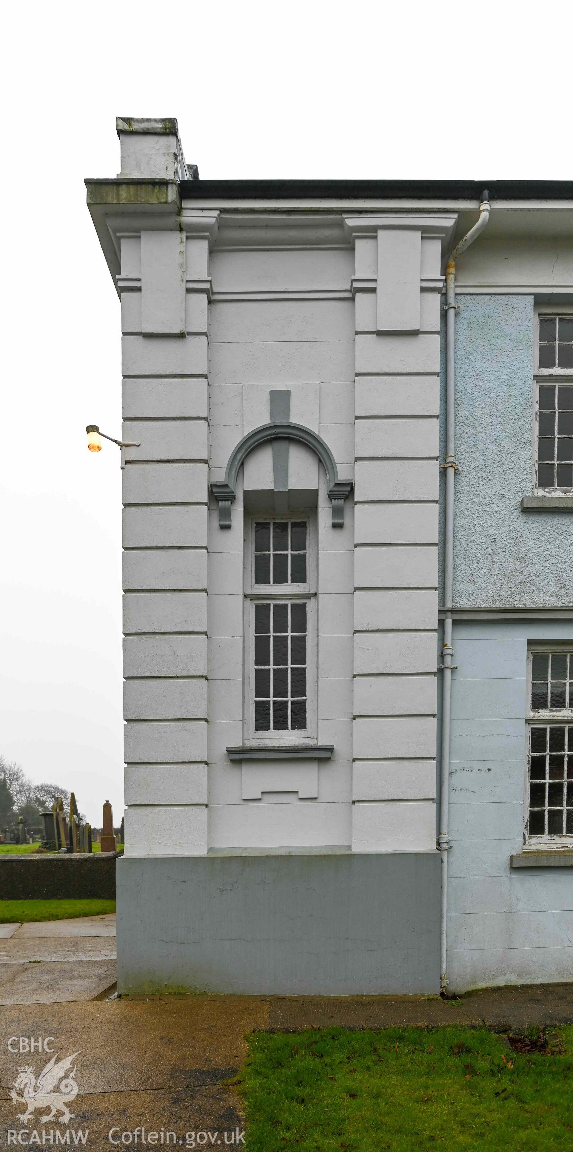 Bethlehem Welsh Independent Chapel - View of a window on the side of the chapel, taken from North