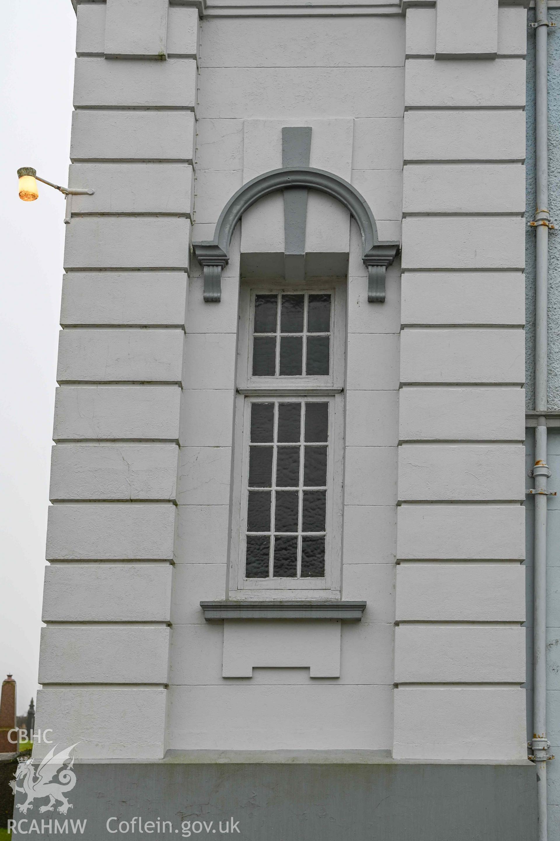 Bethlehem Welsh Independent Chapel - Detailed view of a window on the side of the chapel, taken from North