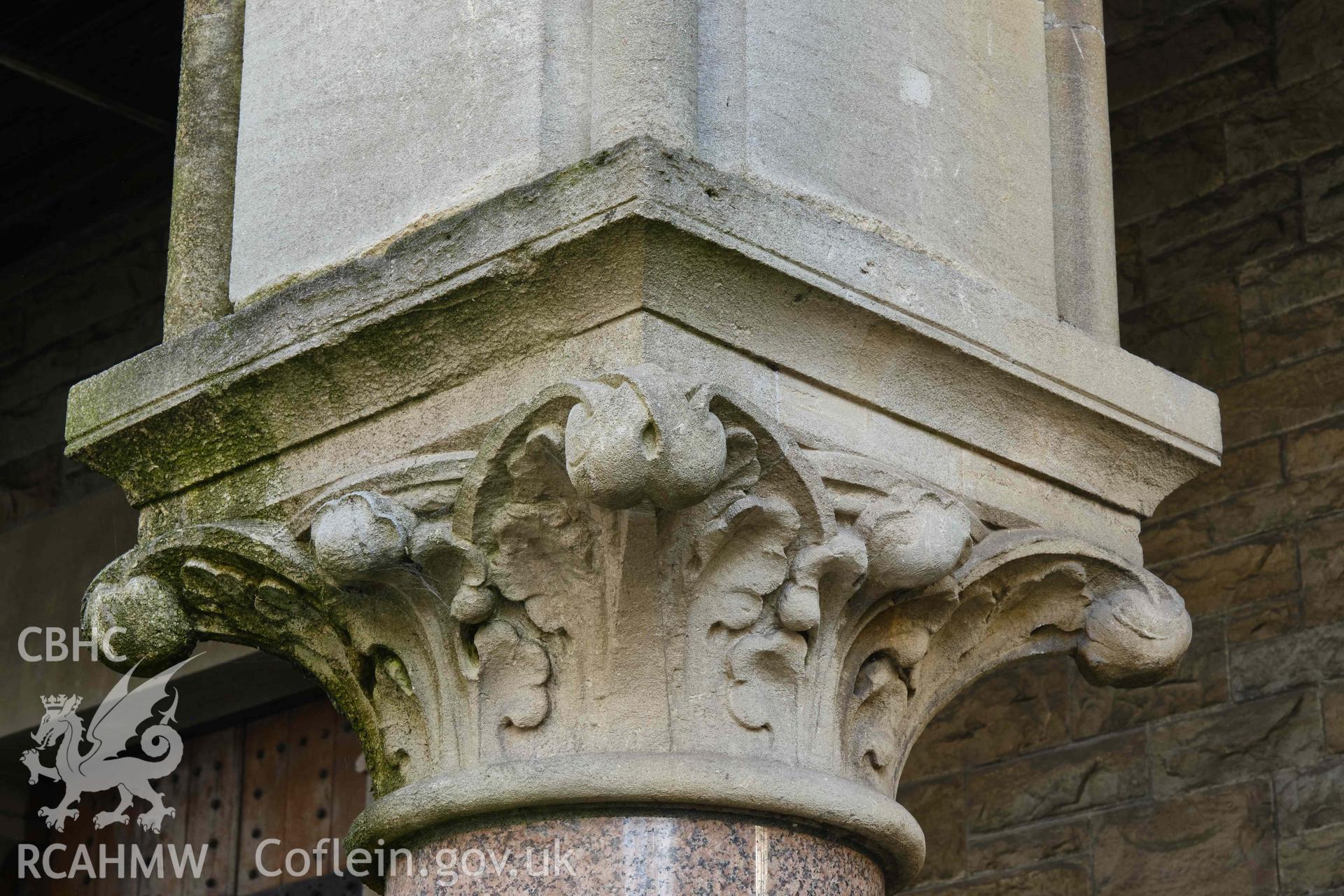 foliage capital to porch, looking SE