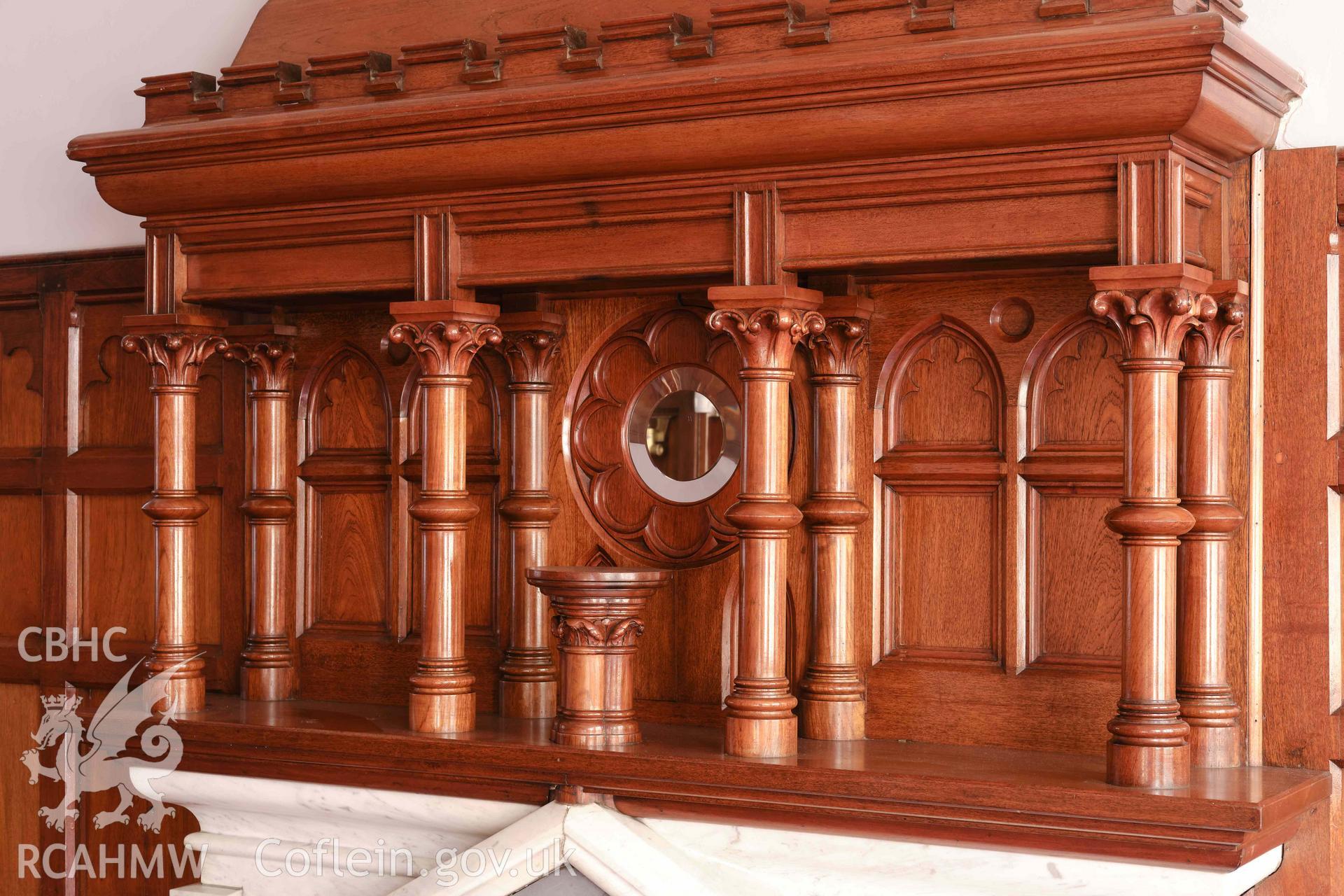 dining room (G3) overmantel looking SE