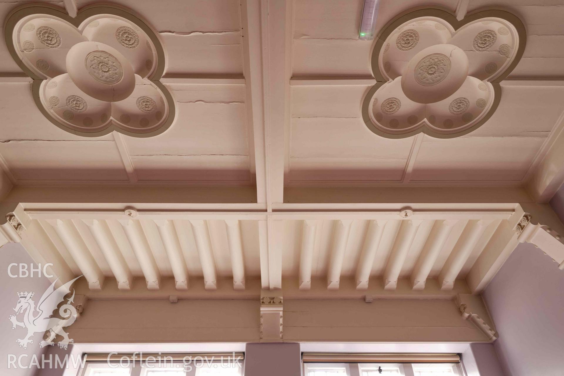 dining room (G3) ceiling, looking W