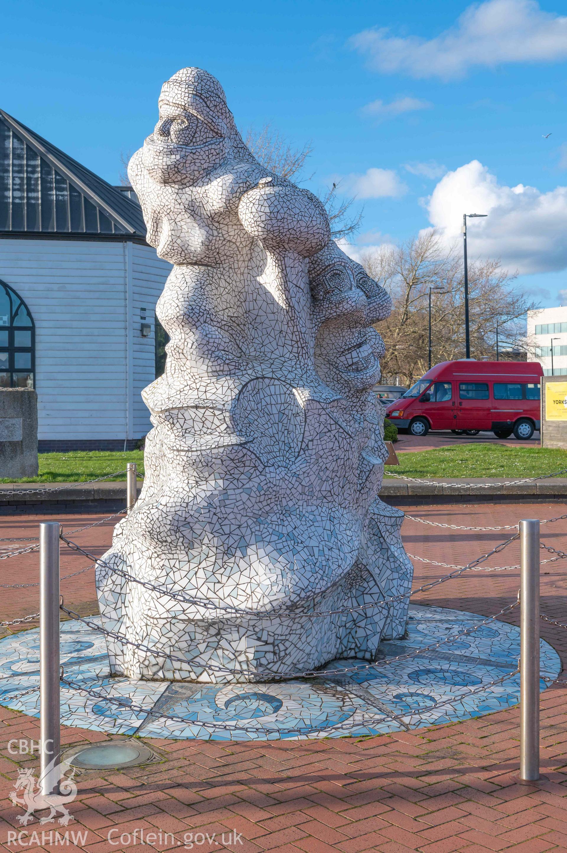Norwegian Church - View of the Antarctic 100 memorial, taken from South