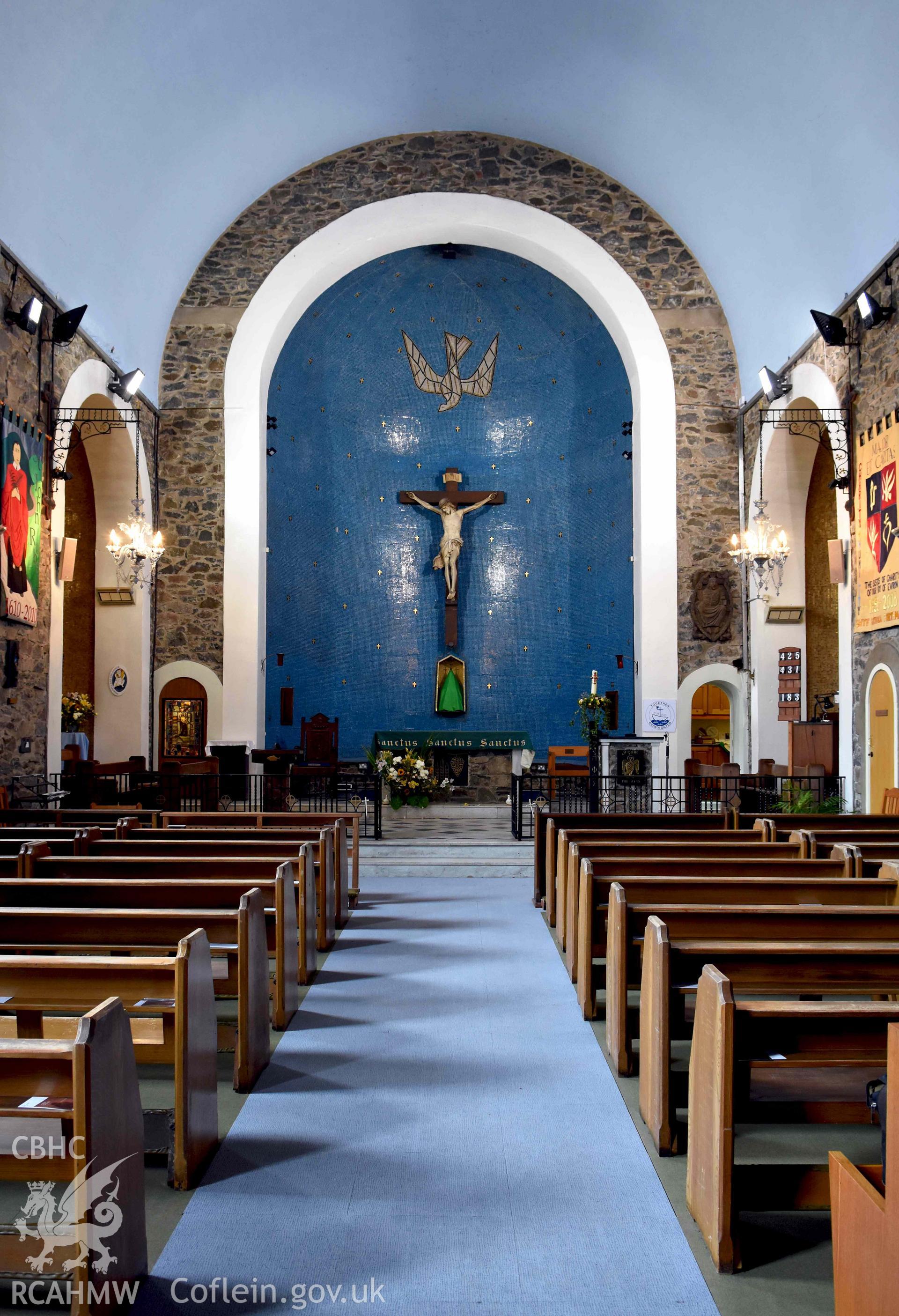Catholic Church of The Most Holy Redeemer, interior looking south