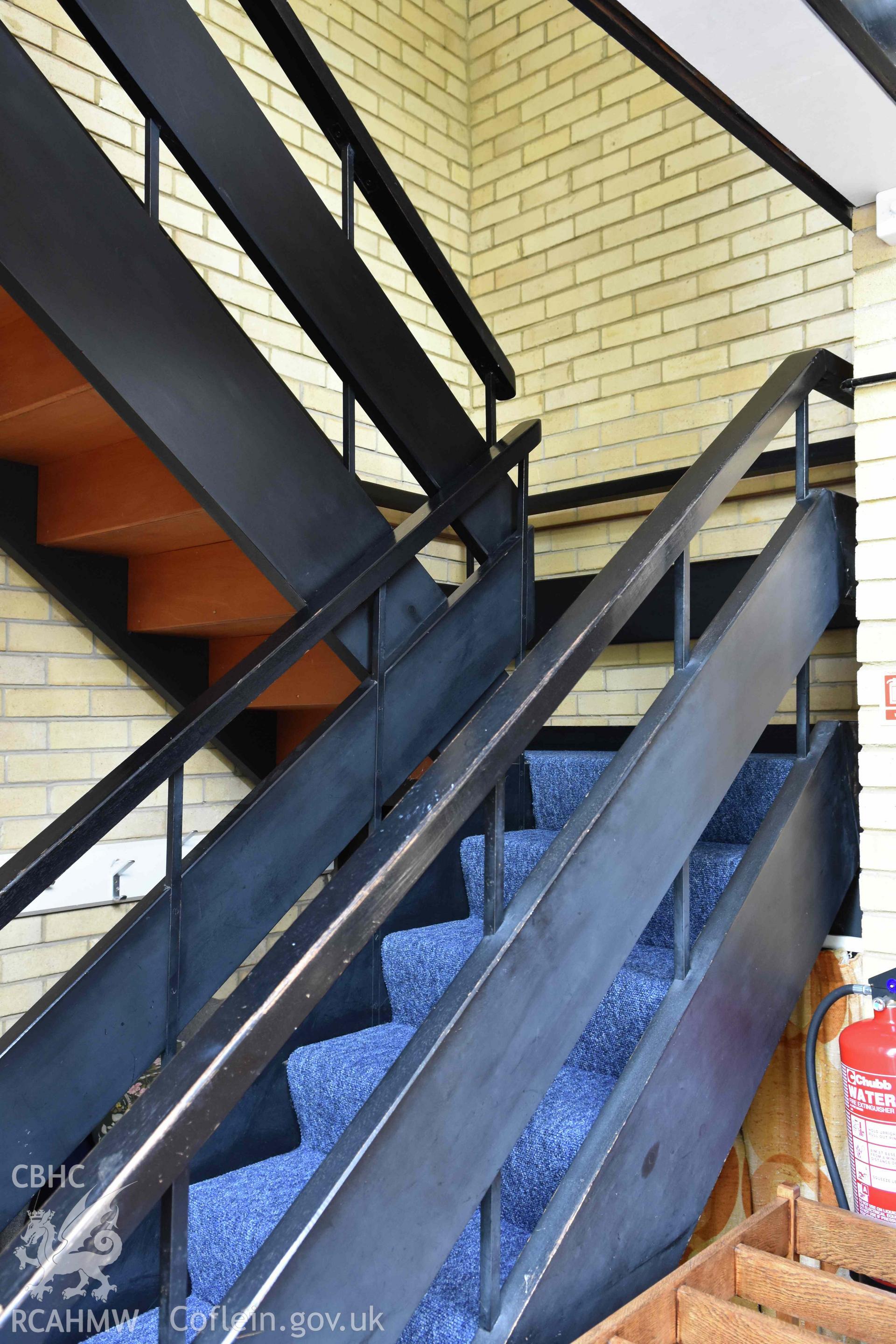 Cyncoed Methodist Church, vestibule stairs to first floor