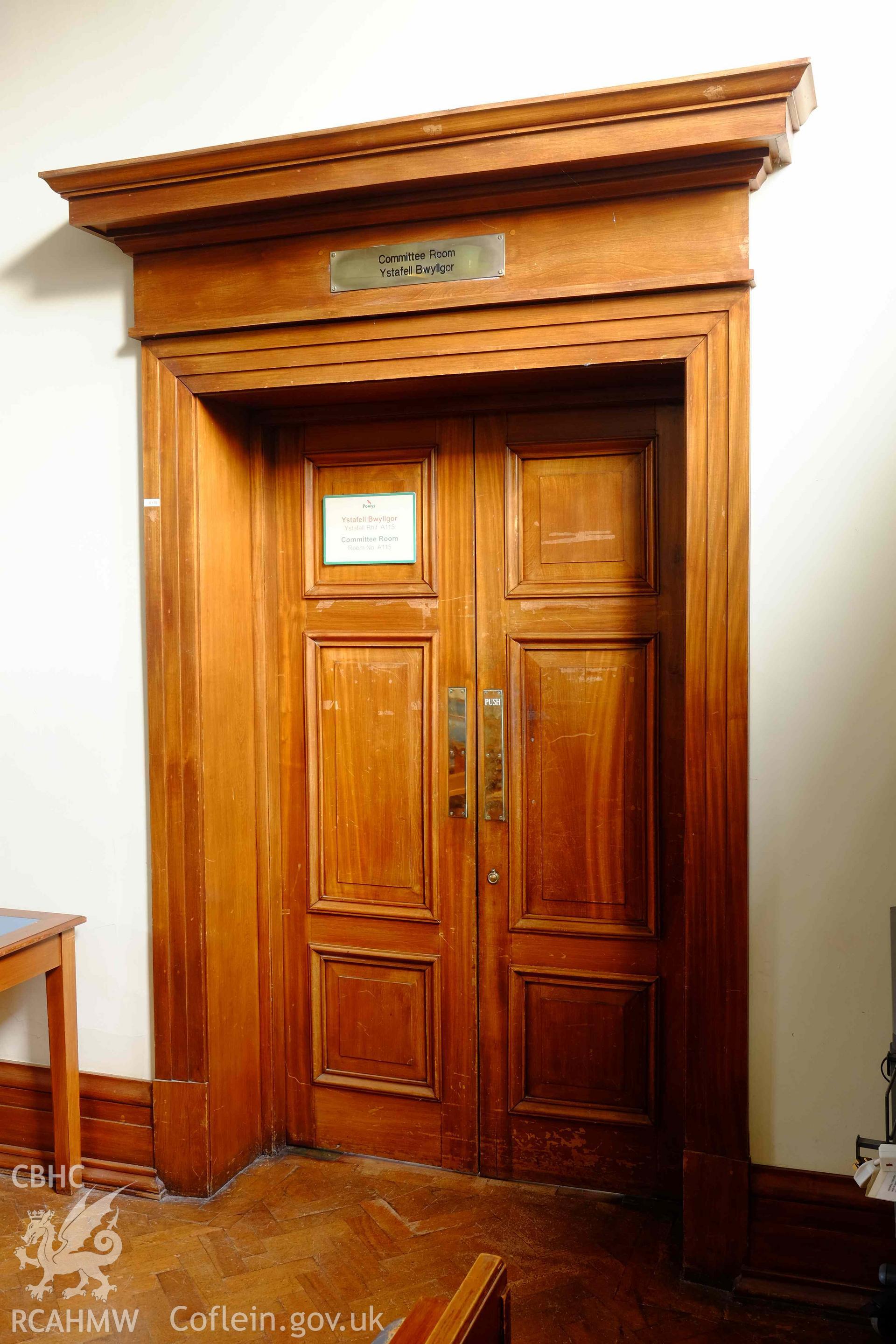 council chamber (1959) looking SW