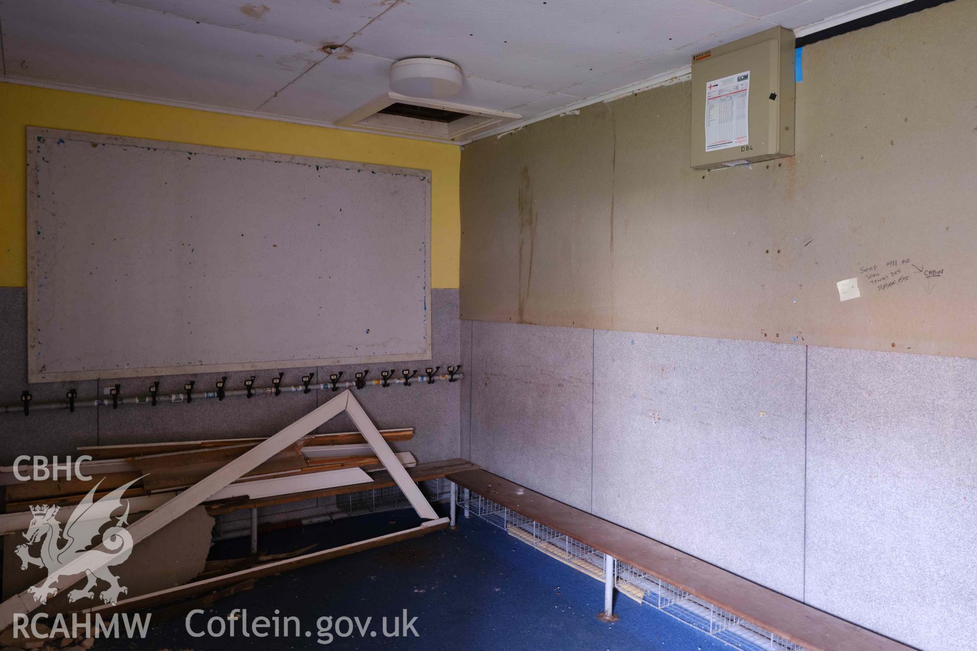 entrance lobby by classroom 1, looking E