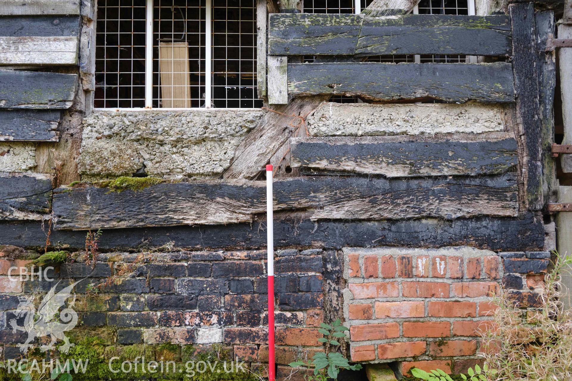 concrete repairs in N (rear) wall