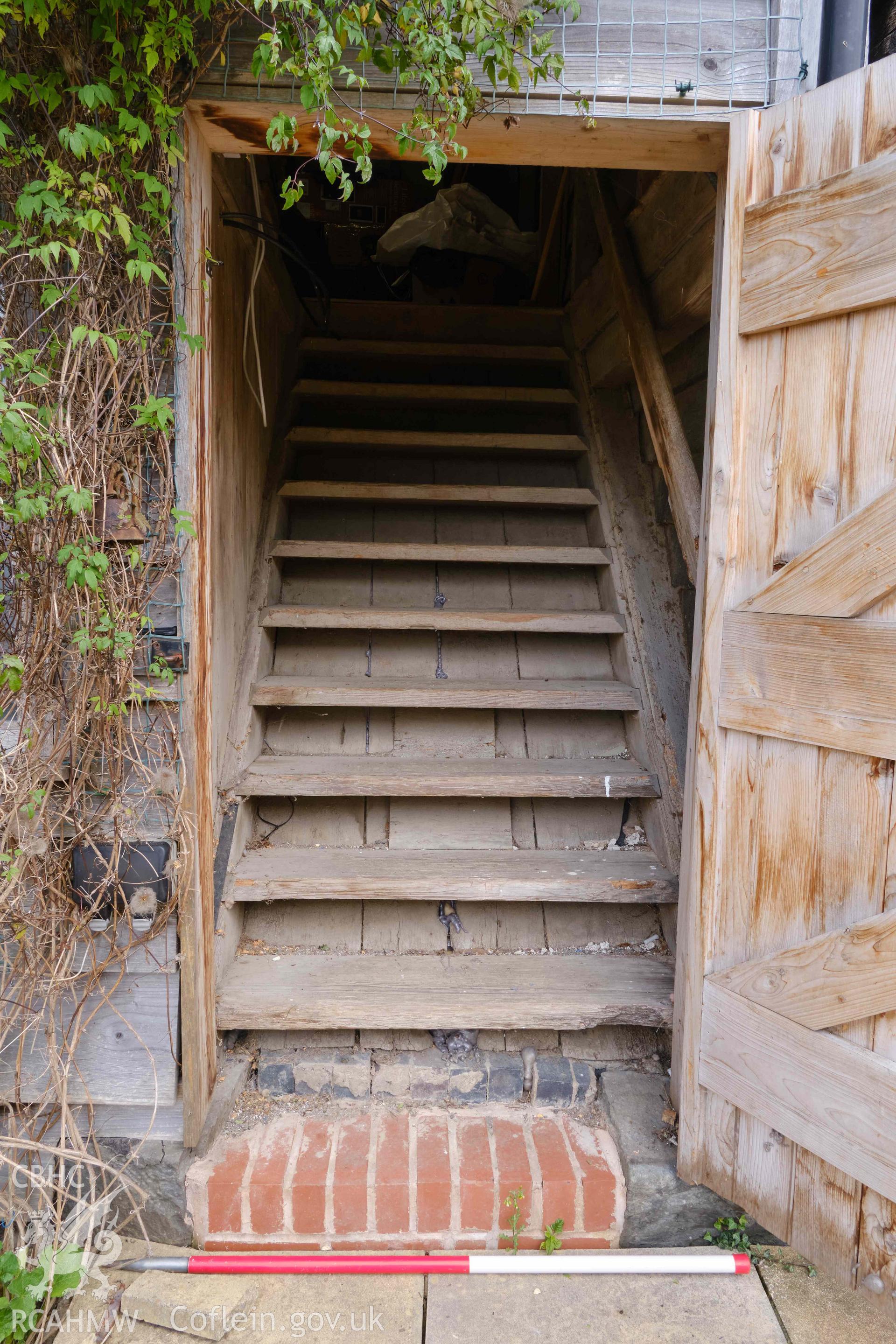 stairs to unit 6, looking N