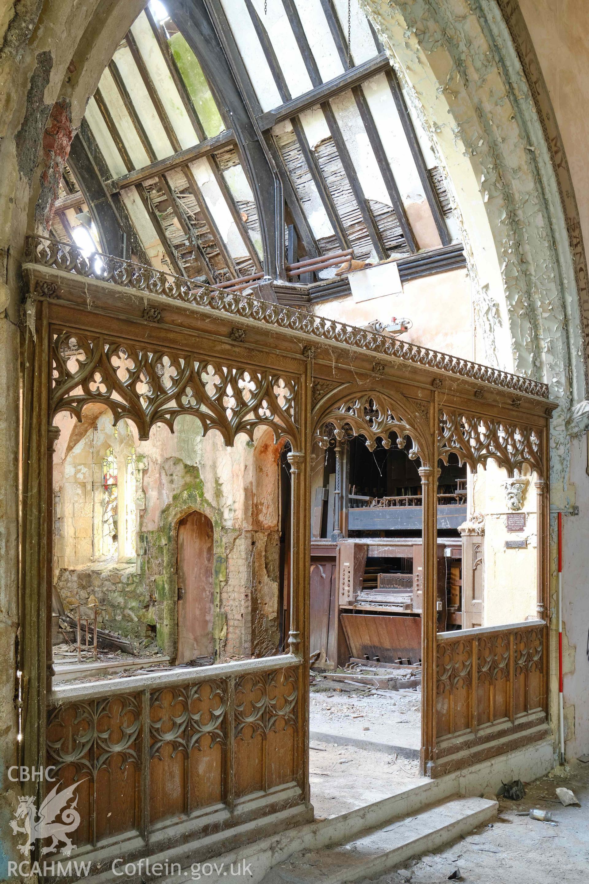 chancel screen looking SE