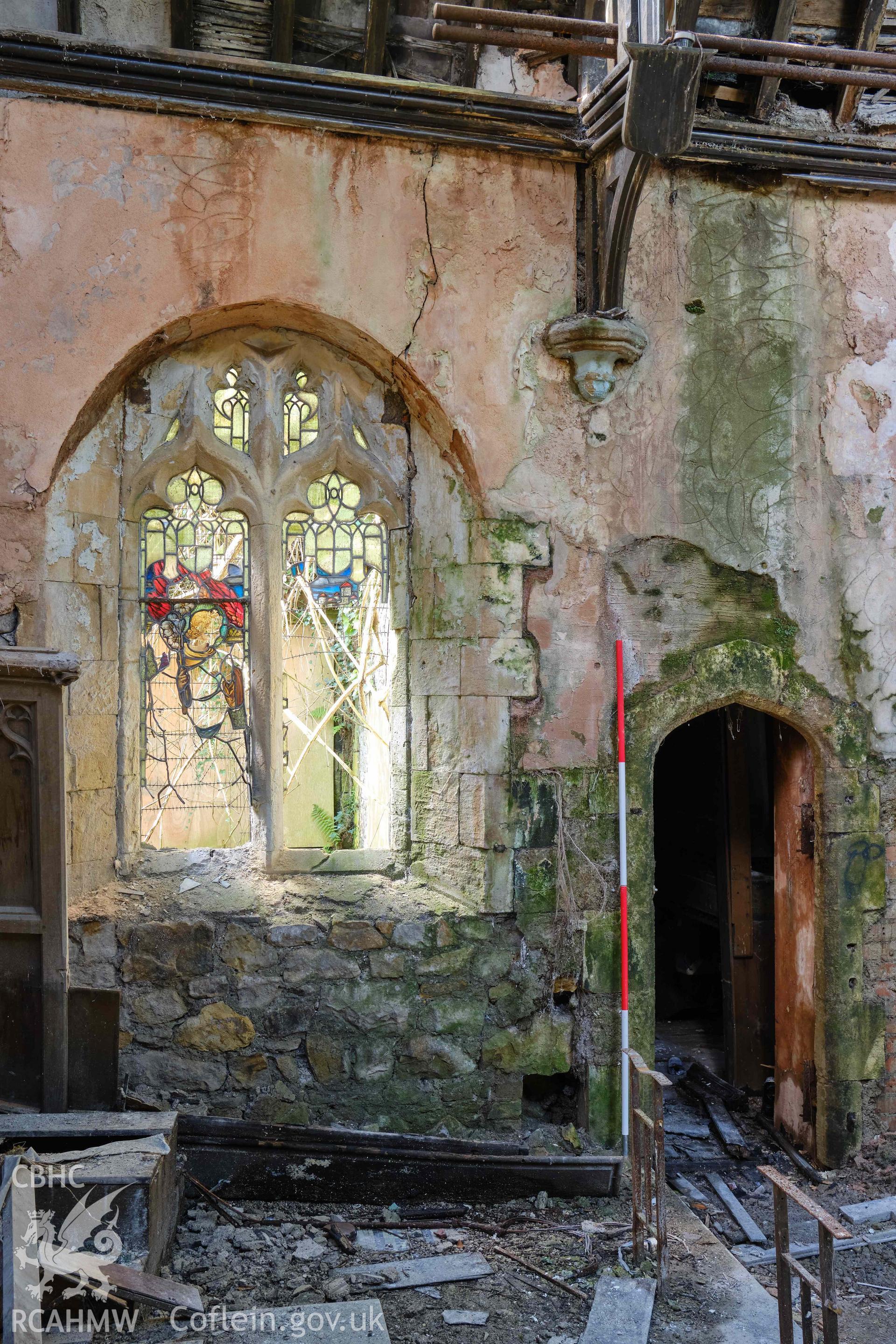 chancel S wall looking S