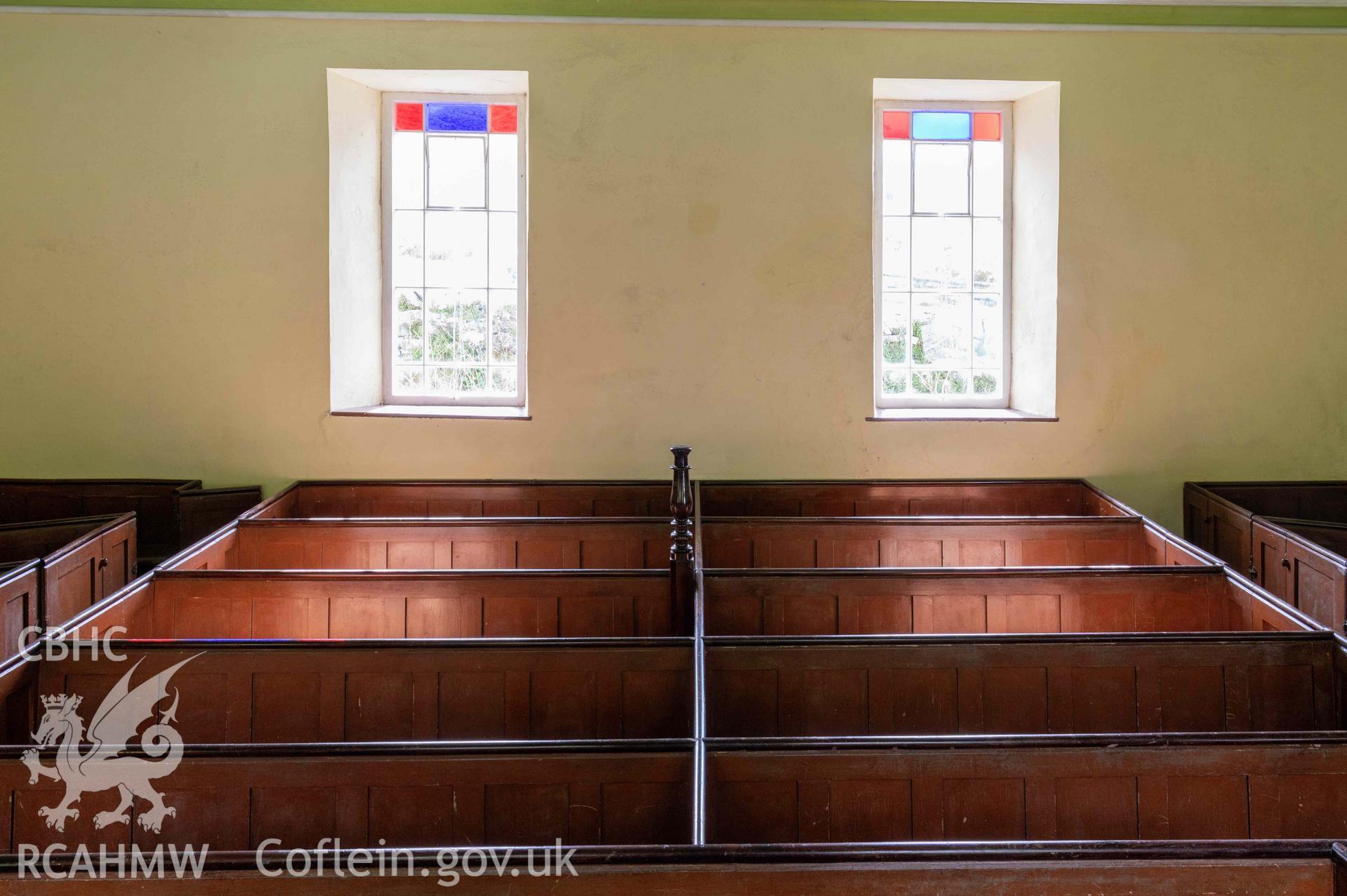 Soar-y-Mynydd, interior looking south-west to rear windows