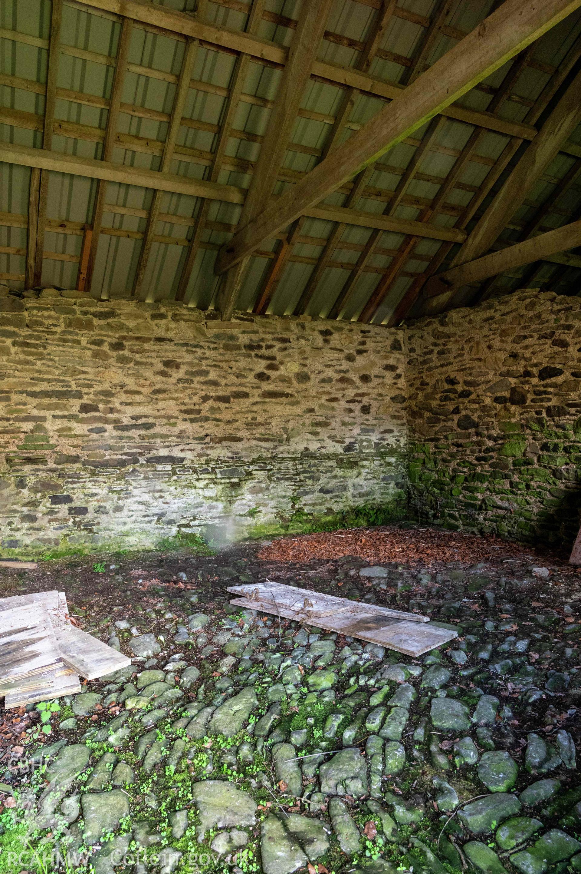 Soar-y-Mynydd, interior stable looking to southern corner