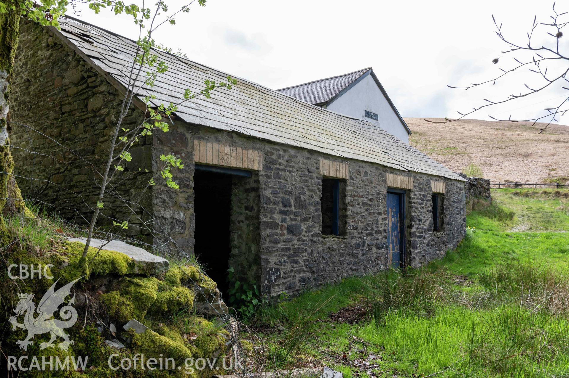 Soar-y-Mynydd, exterior stable from north-east