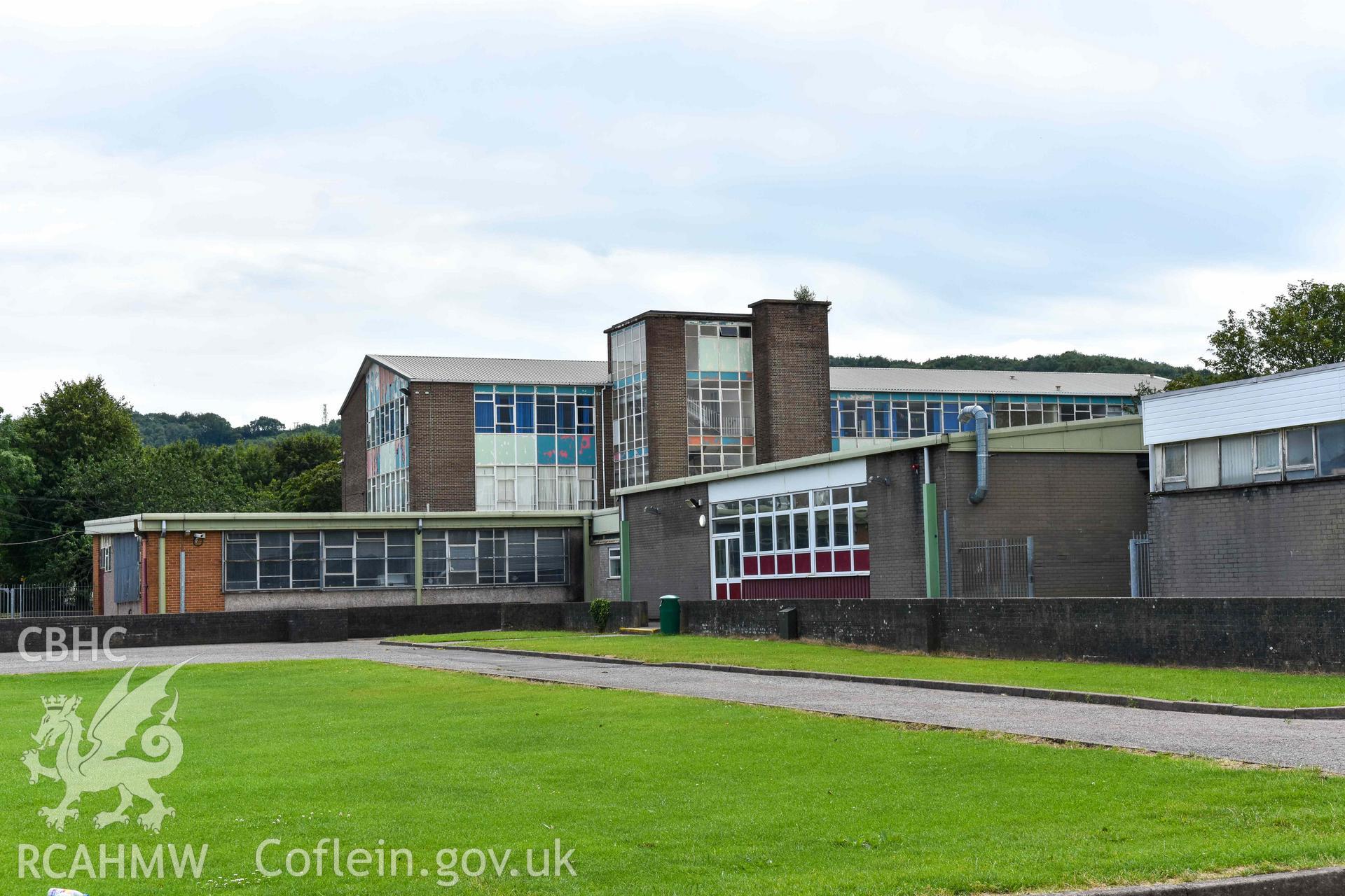 Fitzalan High School - Exterior: View of school buildings from the Science Block, taken from North