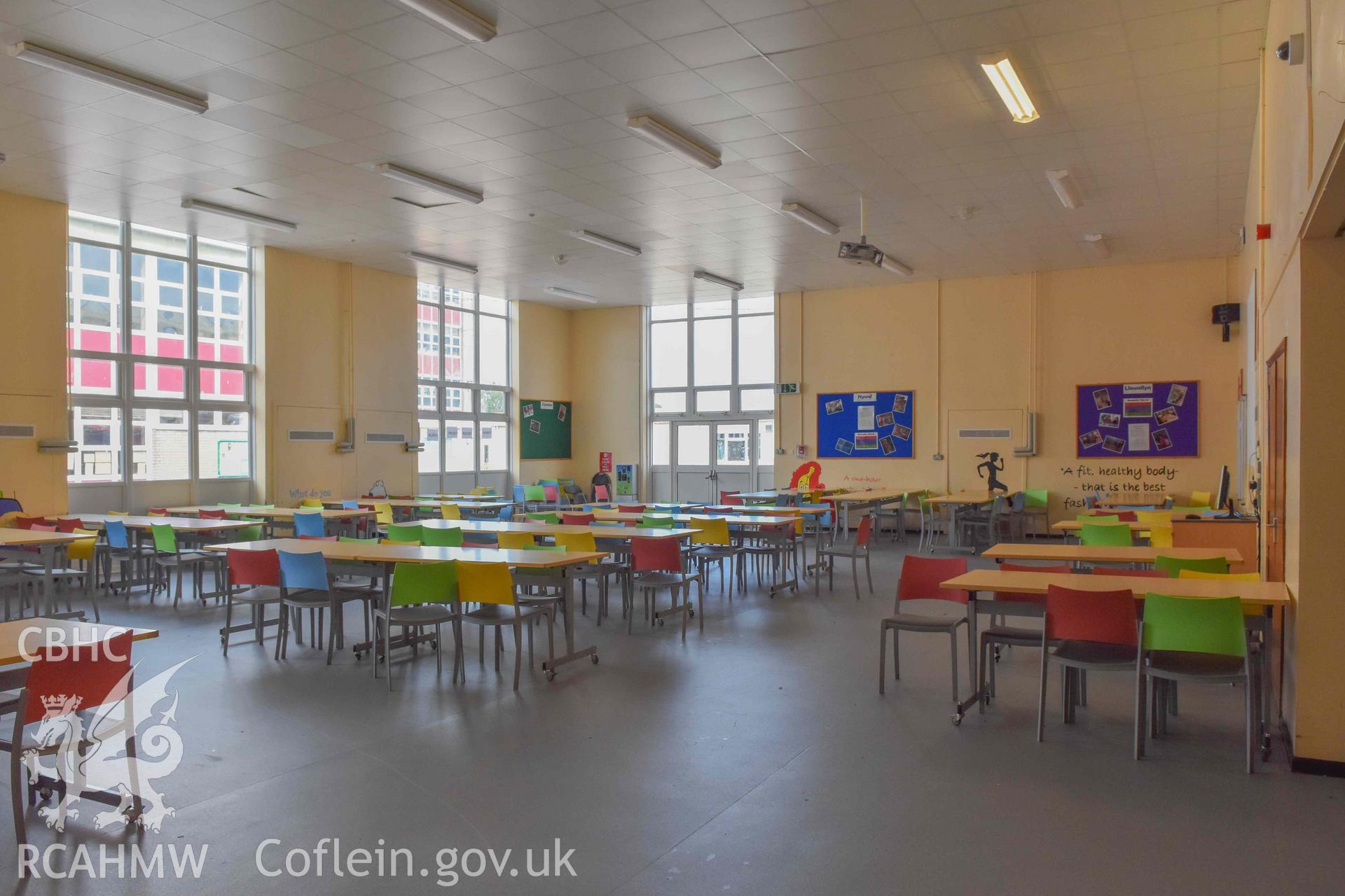 Fitzalan High School - Lower School: View of the canteen, taken from South-West