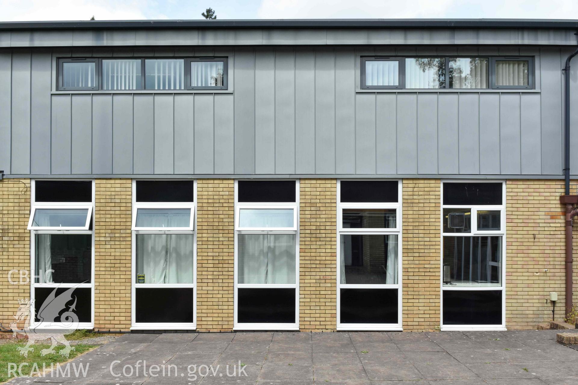 Cyncoed Methodist Church, exterior southern elevation of rear range to main auditorium