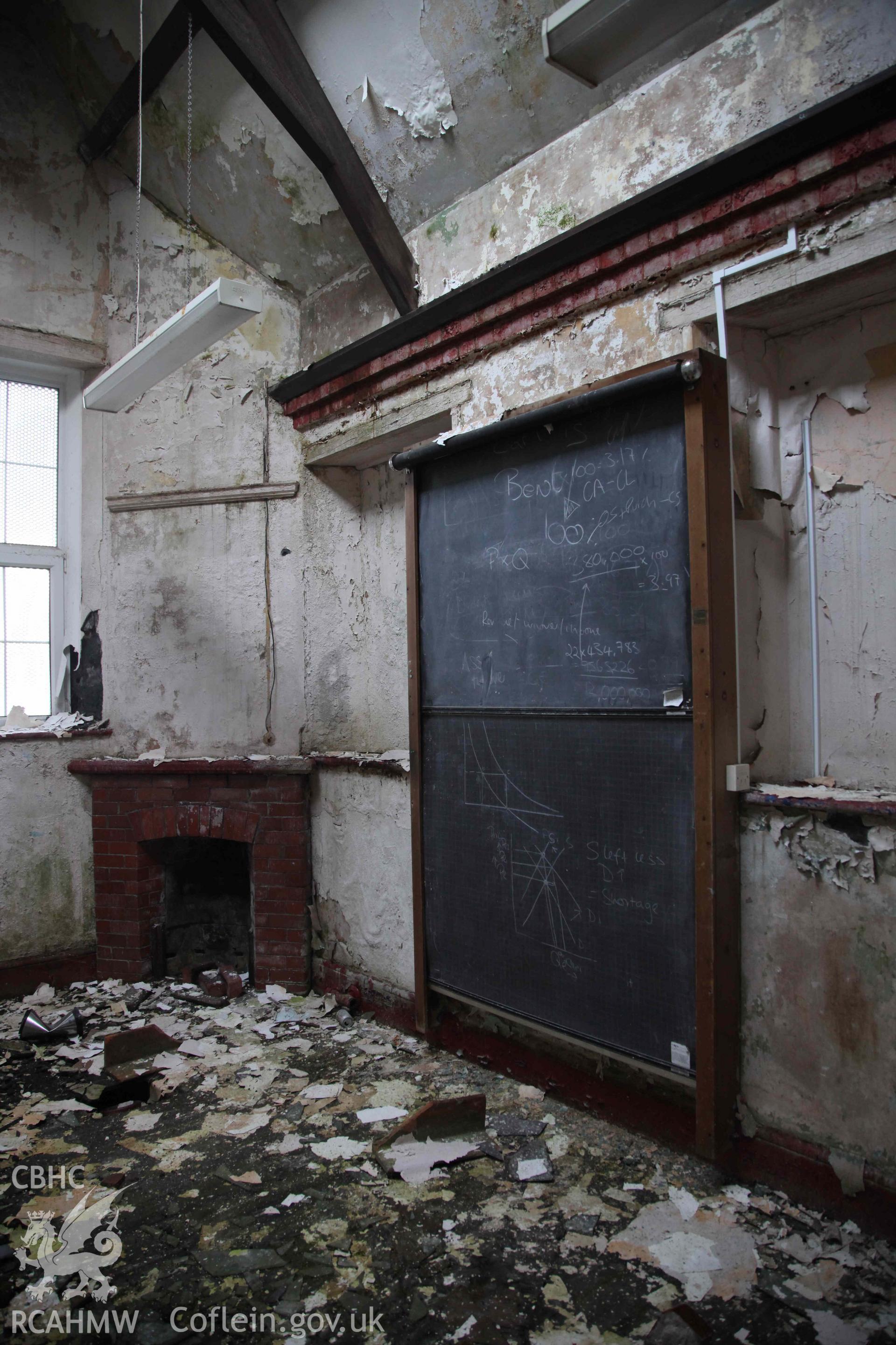Internal image from a Level 3 Building Survey of Cowbridge Comprehensive School, carried out in November 2024.