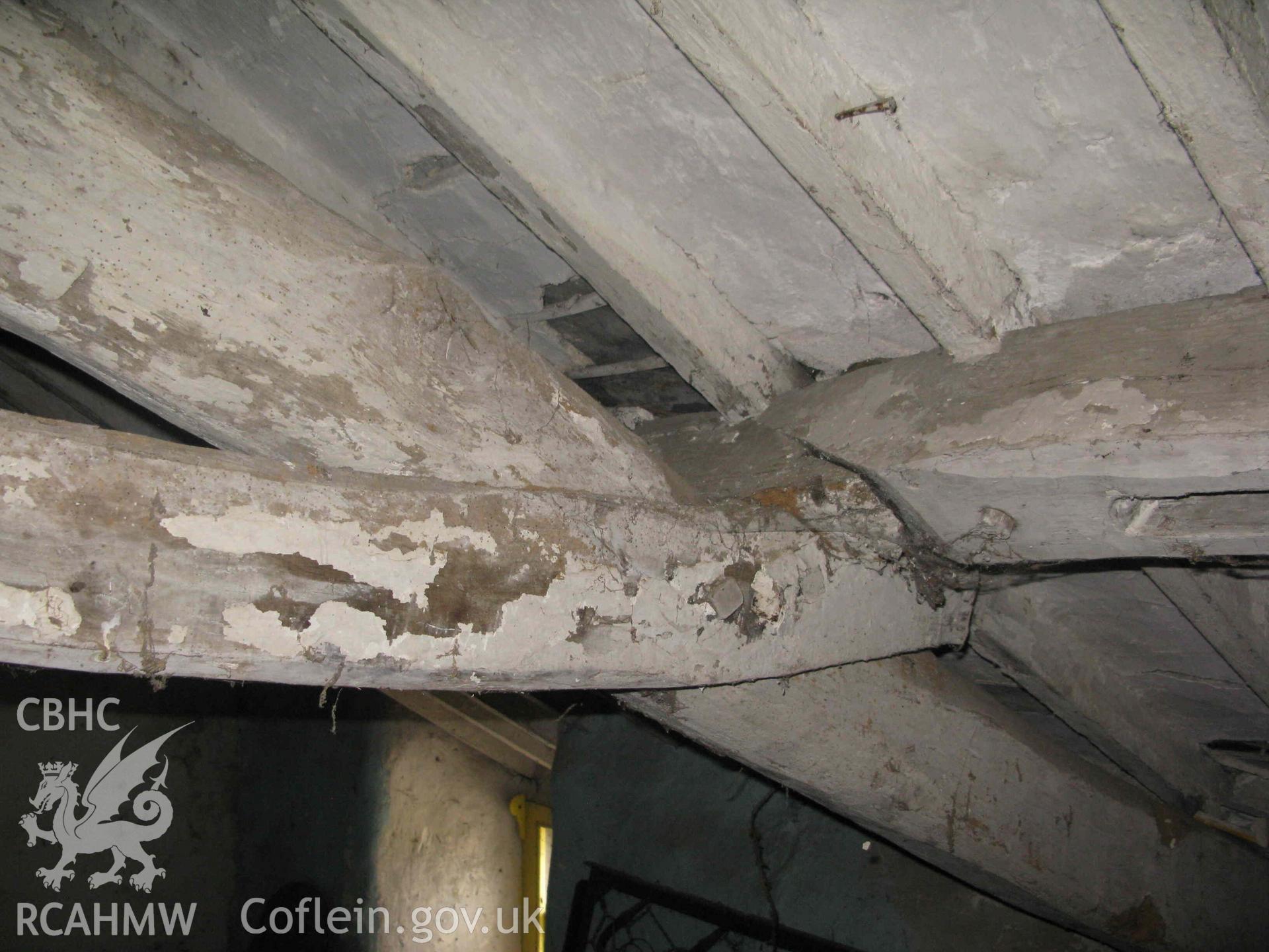 Internal view from a photographic survey of Cororion Cottage, Lôn Y Wern, Tregarth, carried out as part of planning conditions in 2024.