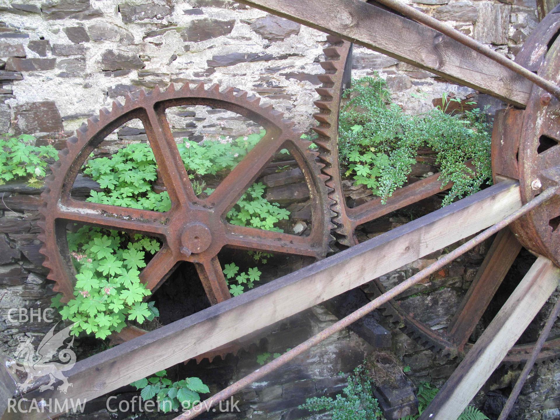 Ffatri Isaf,  Abercegir: exterior, possible water wheel