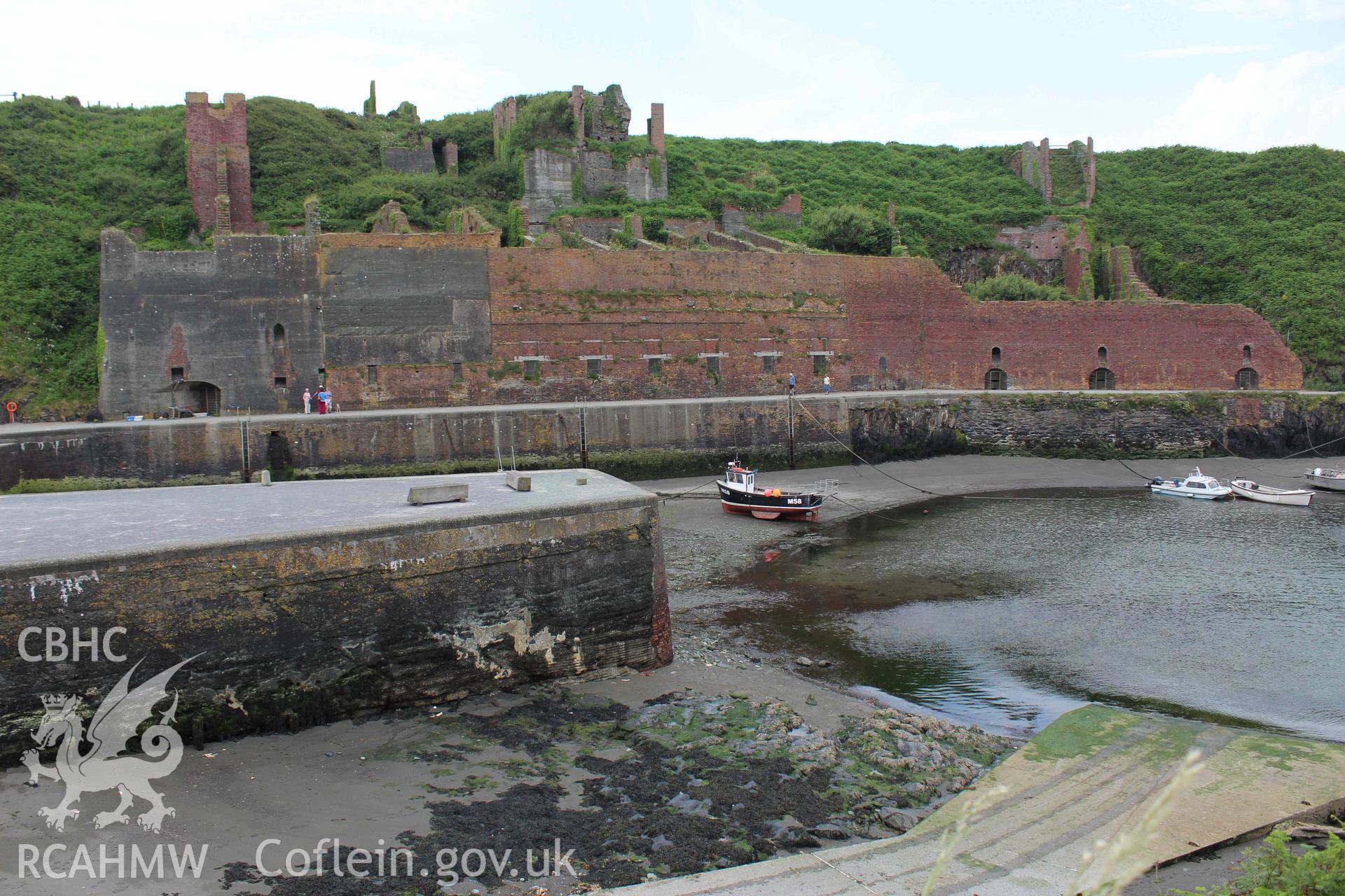 Porthgain Harbour: former quarry, taken from eastern side of harbour.