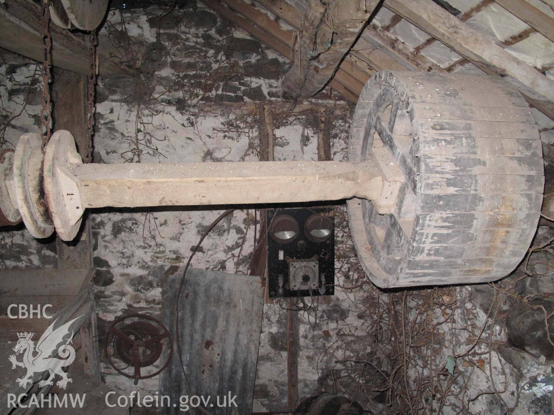 Melin-y-grug Corn Mill: interior