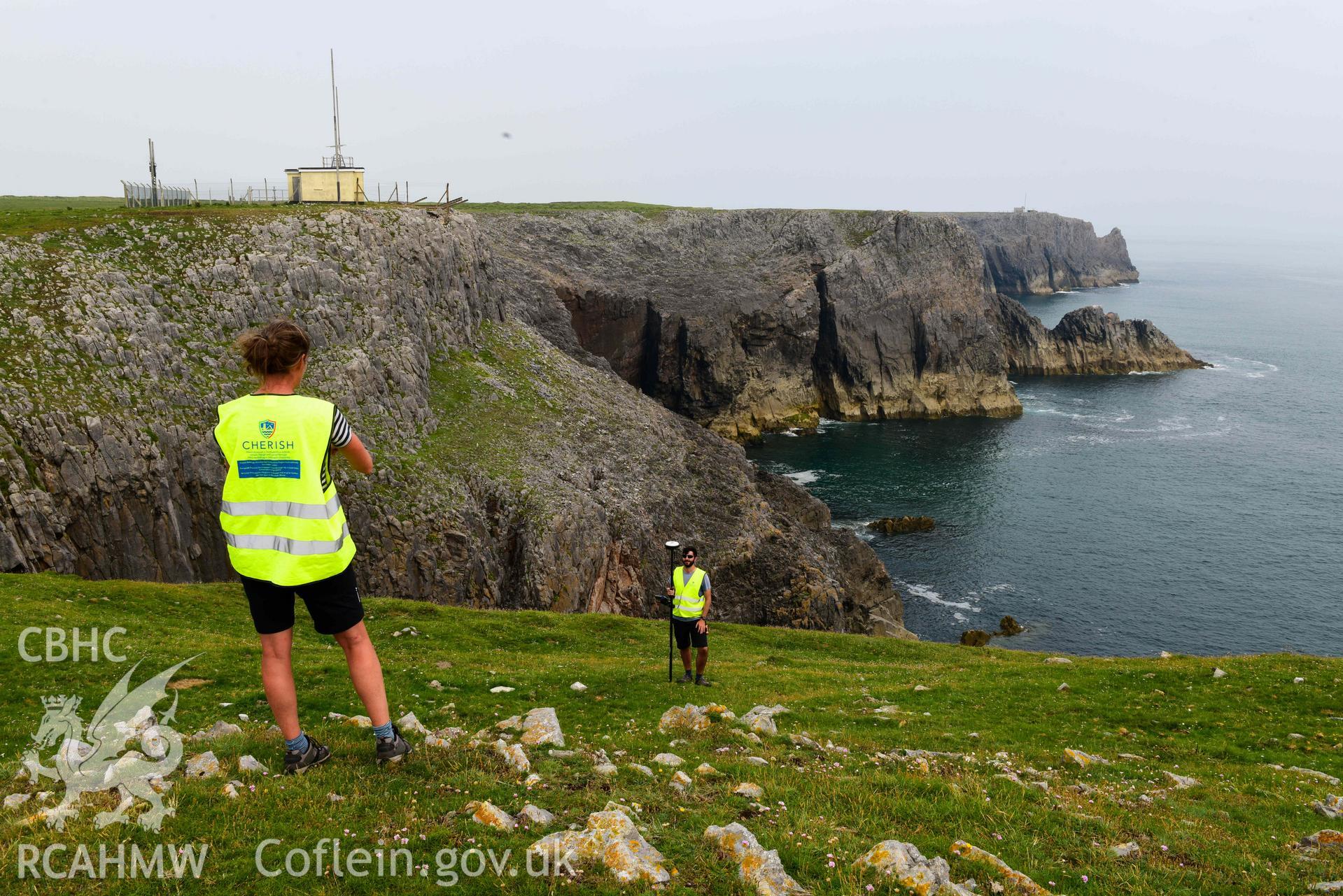 GNSS topographic survey of the promontory fort by the CHERISH team.