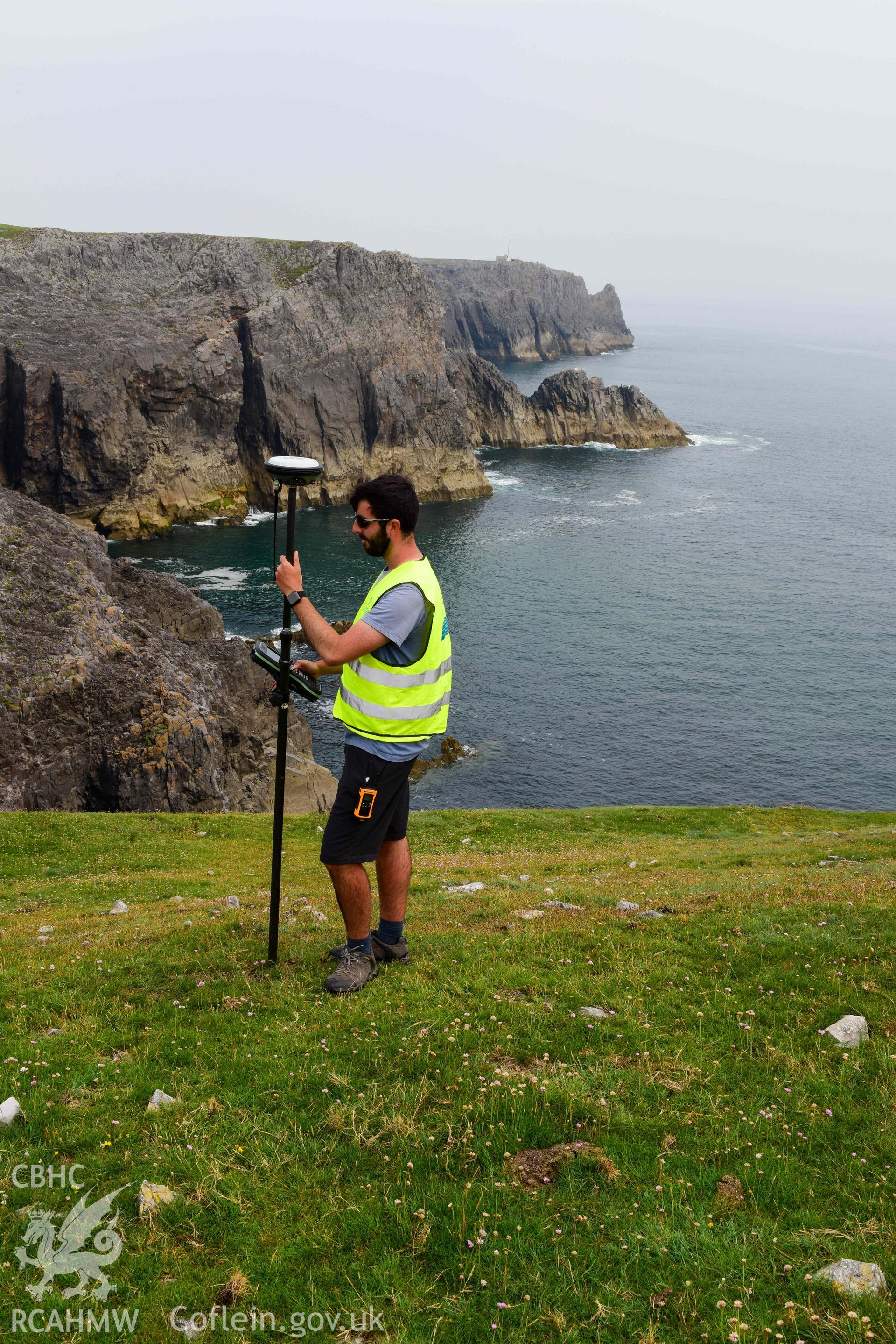 GNSS topographic survey of the promontory fort by the CHERISH team.