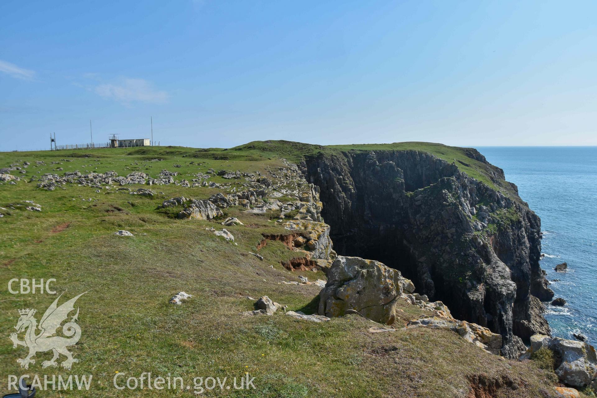 View looking south to the fort and promontory.