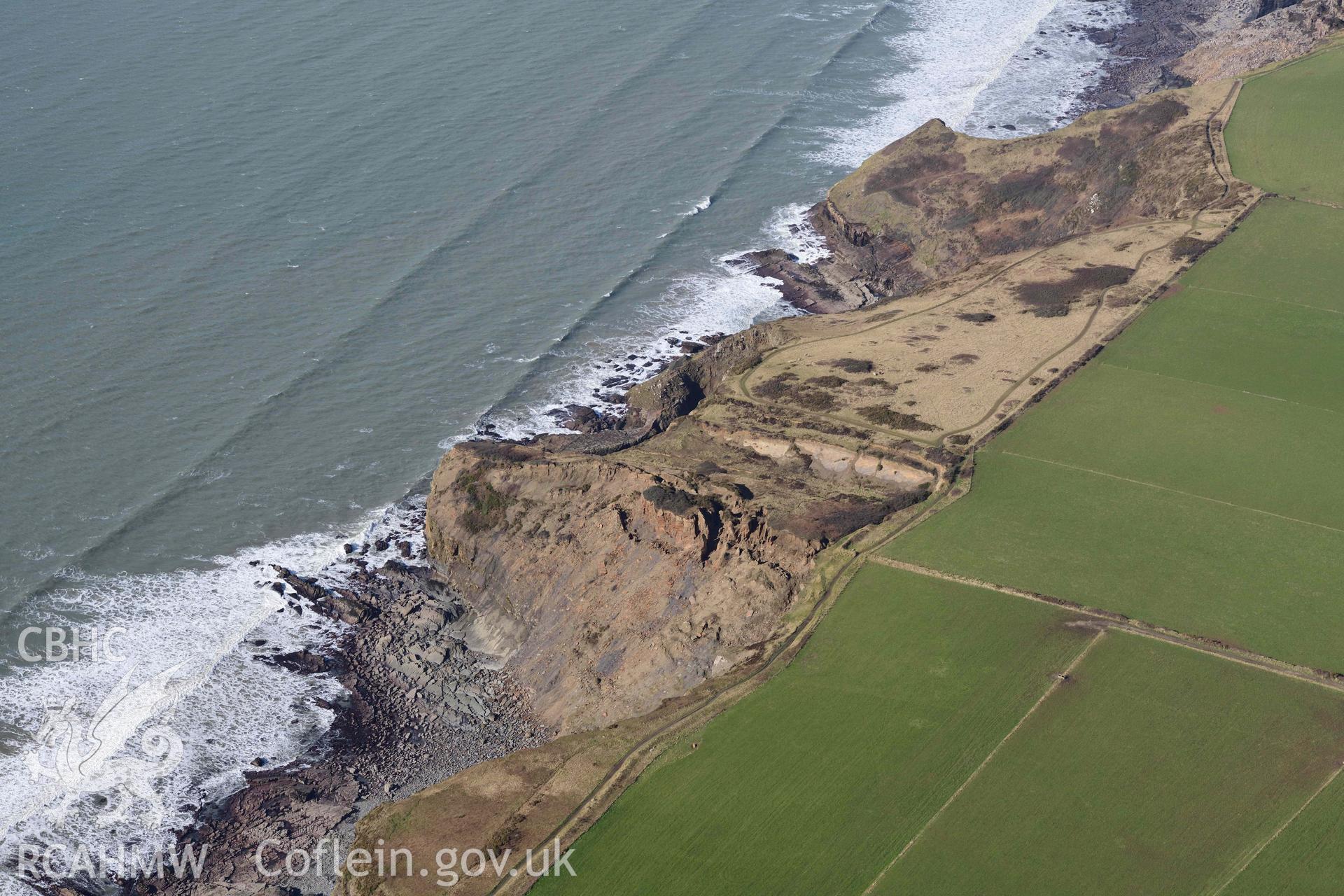 RCAHMW colour oblique aerial photograph of Black Point Rath taken on 4 March 2022 by Toby Driver ((SM859152)