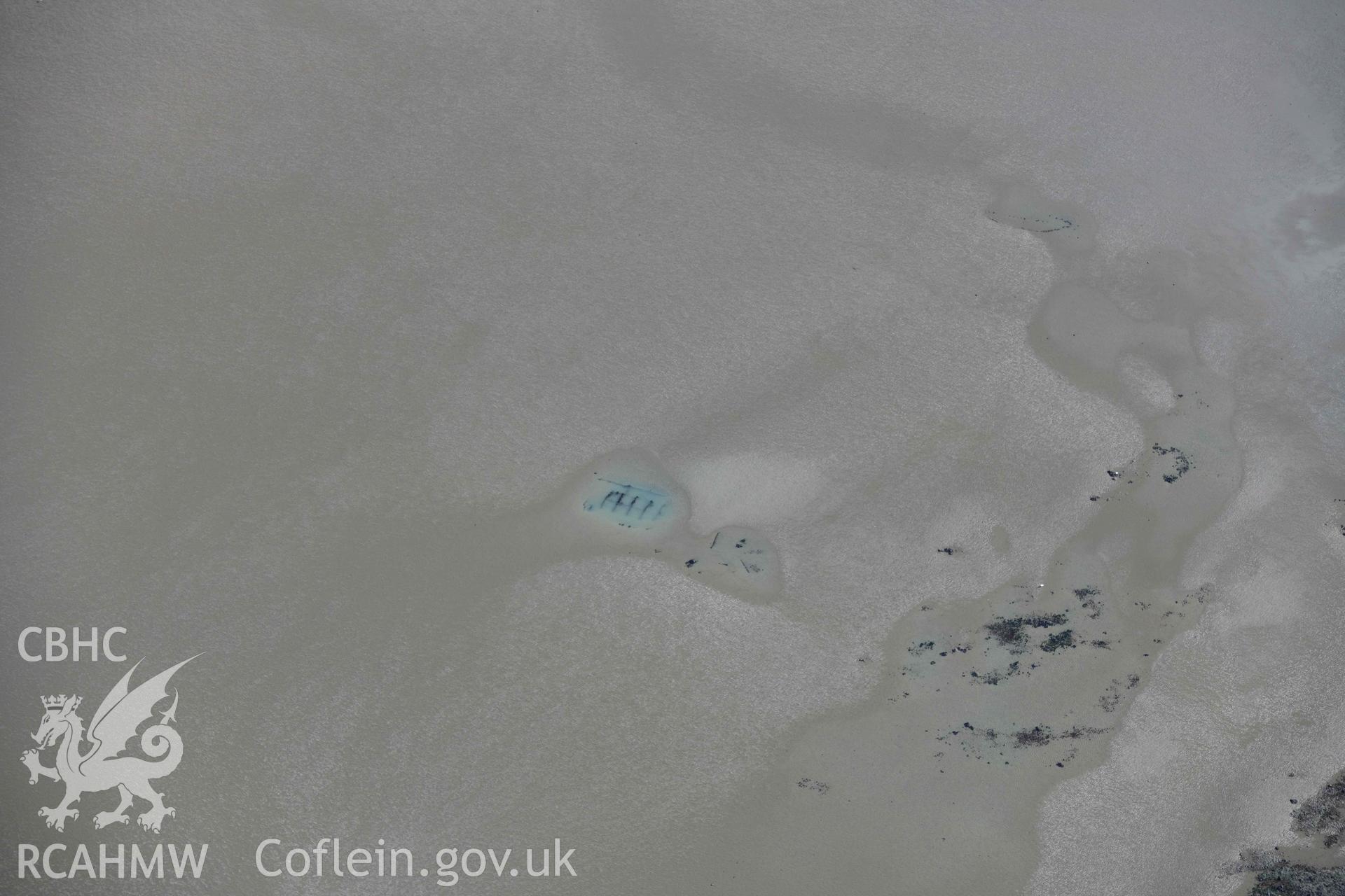 RCAHMW colour oblique aerial photograph of Goodwick Wreck 1 taken on 4 March 2022 by Toby Driver ((SM948381)