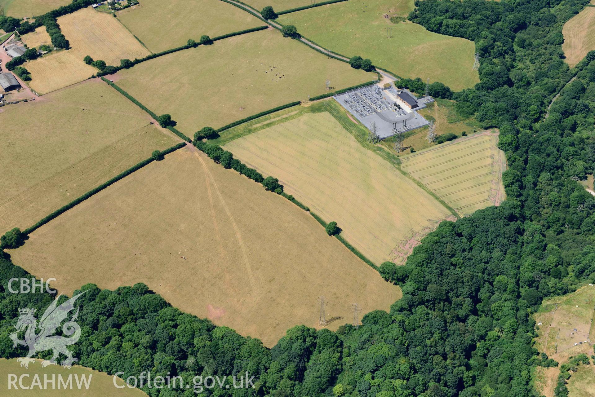 RCAHMW colour oblique aerial photograph of Jordanston promontory fort taken on 9 July 2018 by Toby Driver