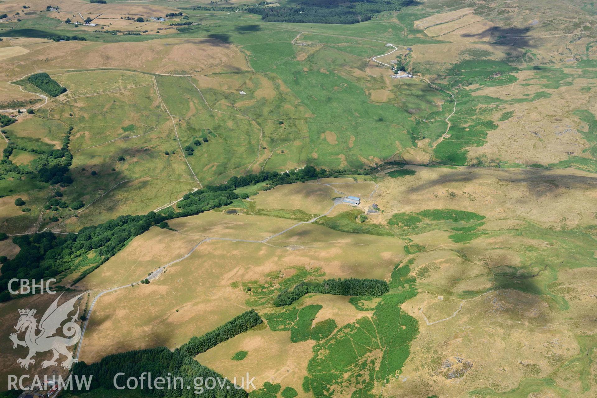 RCAHMW colour oblique aerial photograph of  Sheepcote Troed y rhiw taken on 9 July 2018 by Toby Driver