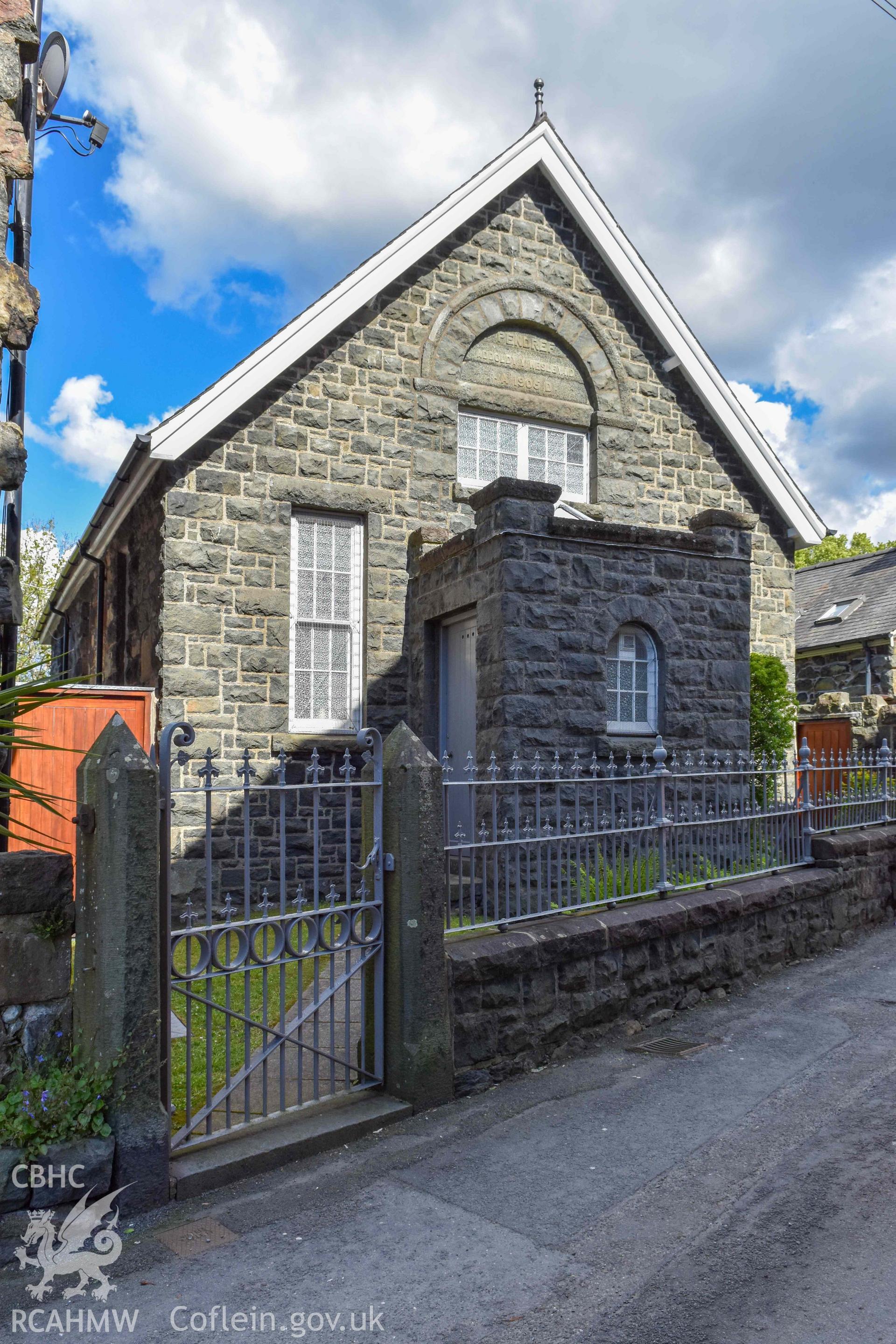 Pendref Wesleyan Methodist Sunday School - View of the Chapel, taken from West
