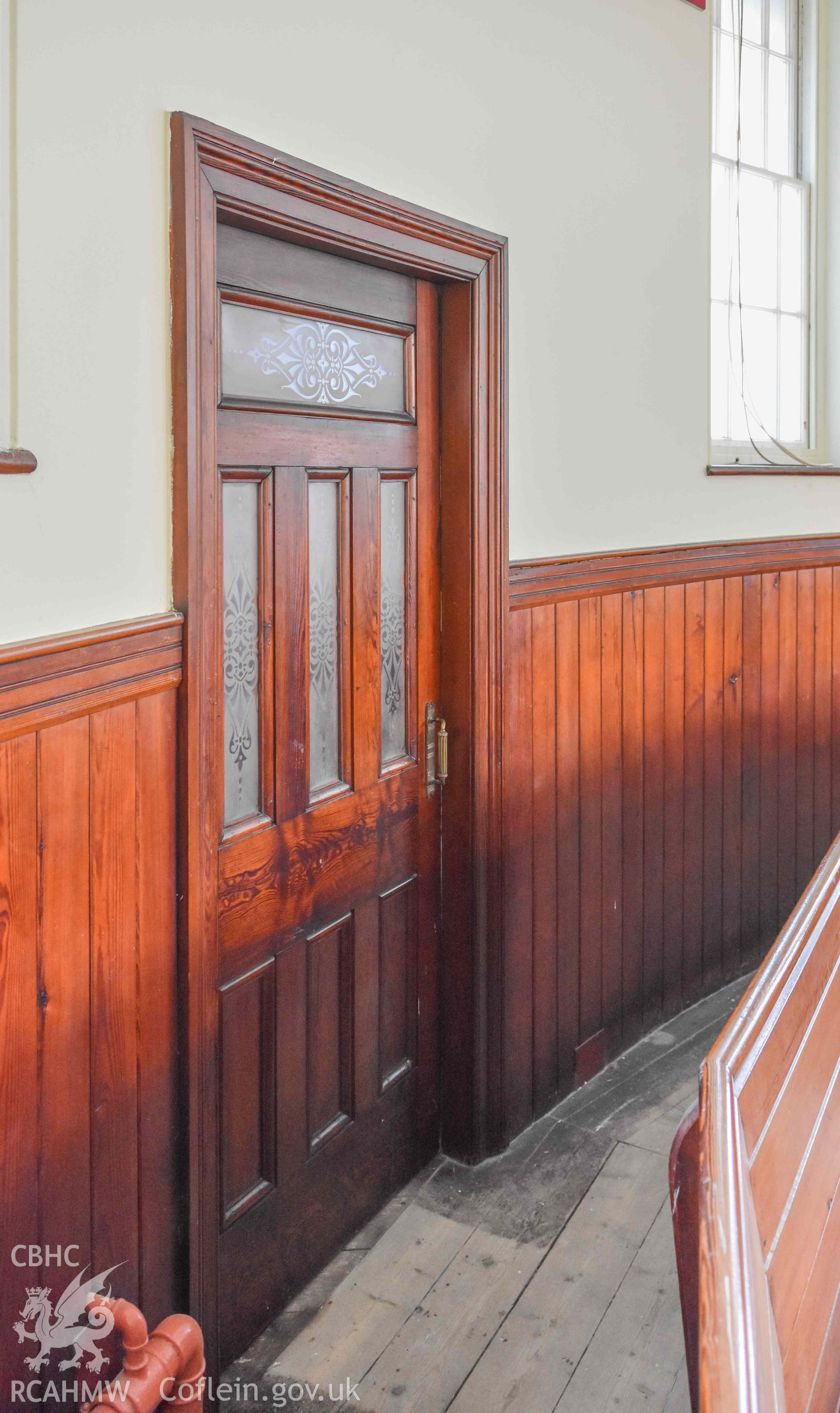 Salem Chapel - Internal, View of the gallery door, taken from South