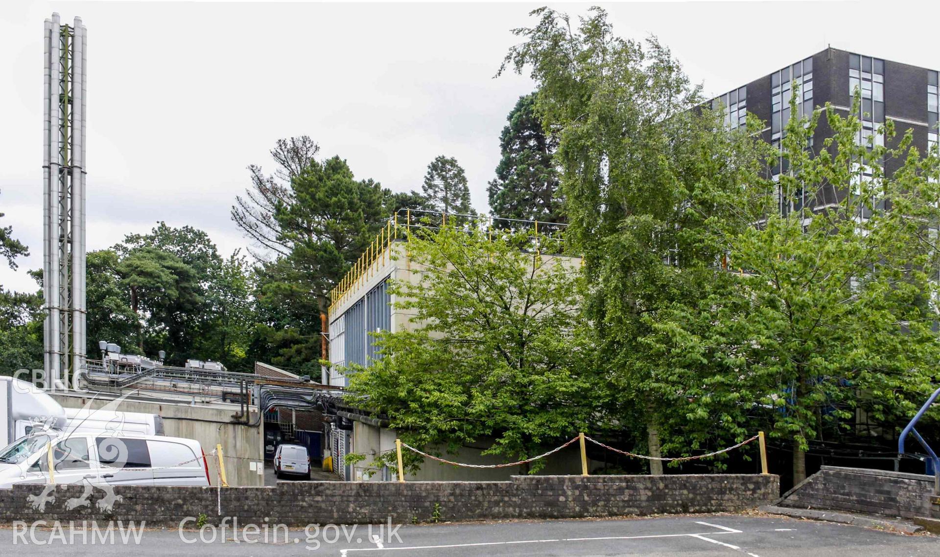 BBC Broadcasting House - Exterior, Workshops: View of the maintenance buildings, taken from West