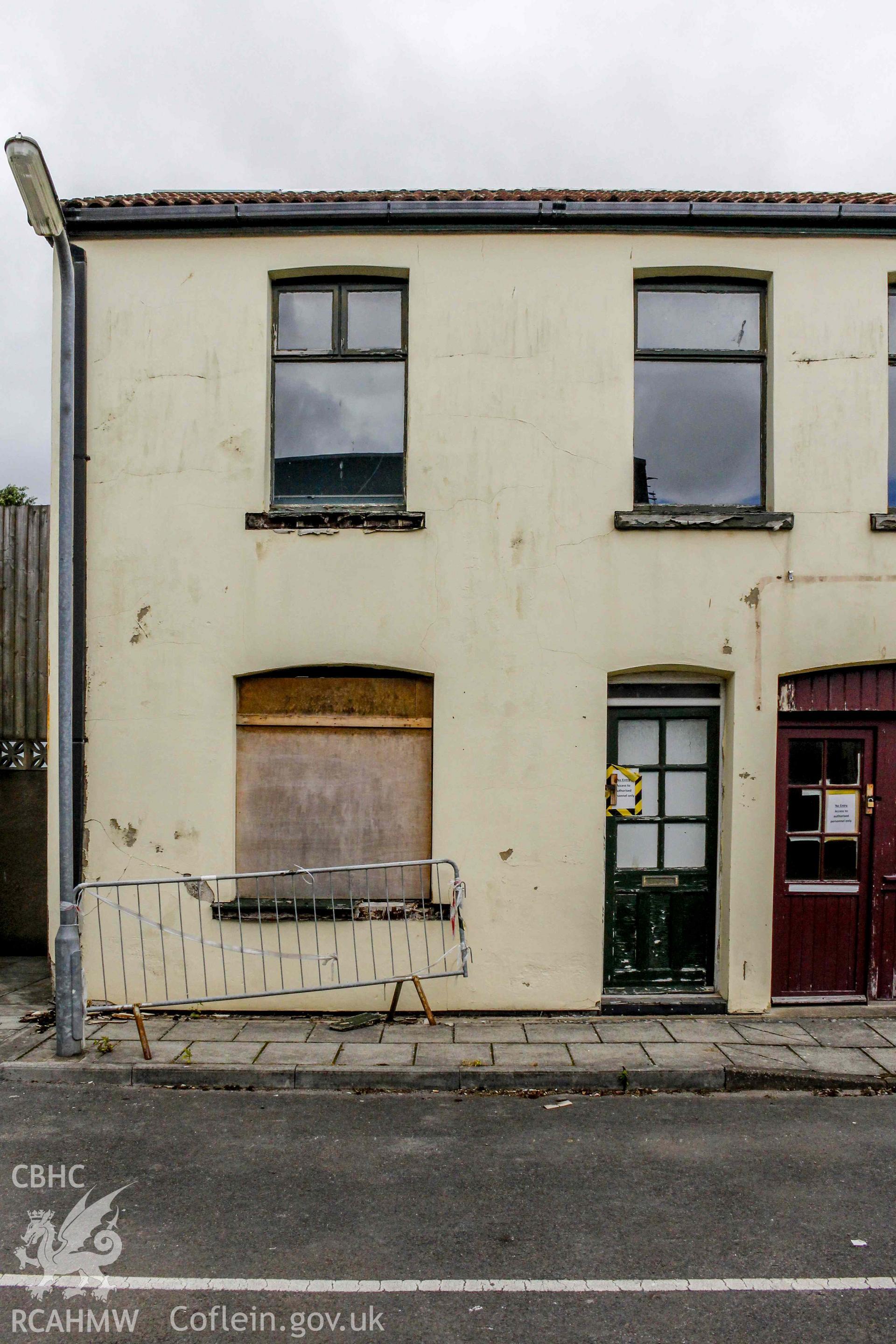 Pobl Y Cwm Set - Exterior, View of a portion of a house on Heol Llanarthur, taken from South-West