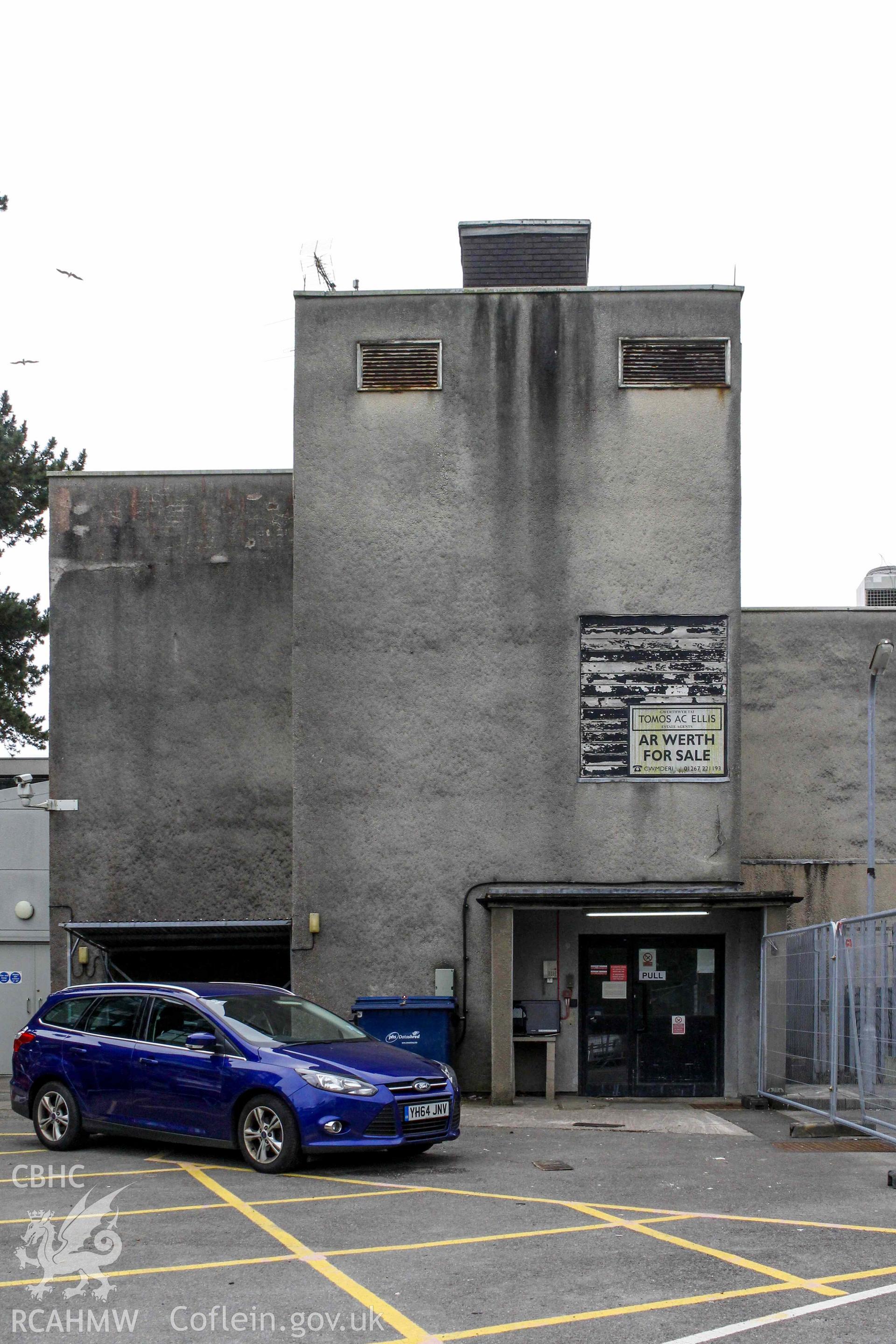Pobl Y Cwm Set - Exterior, View of a utility building, taken from North