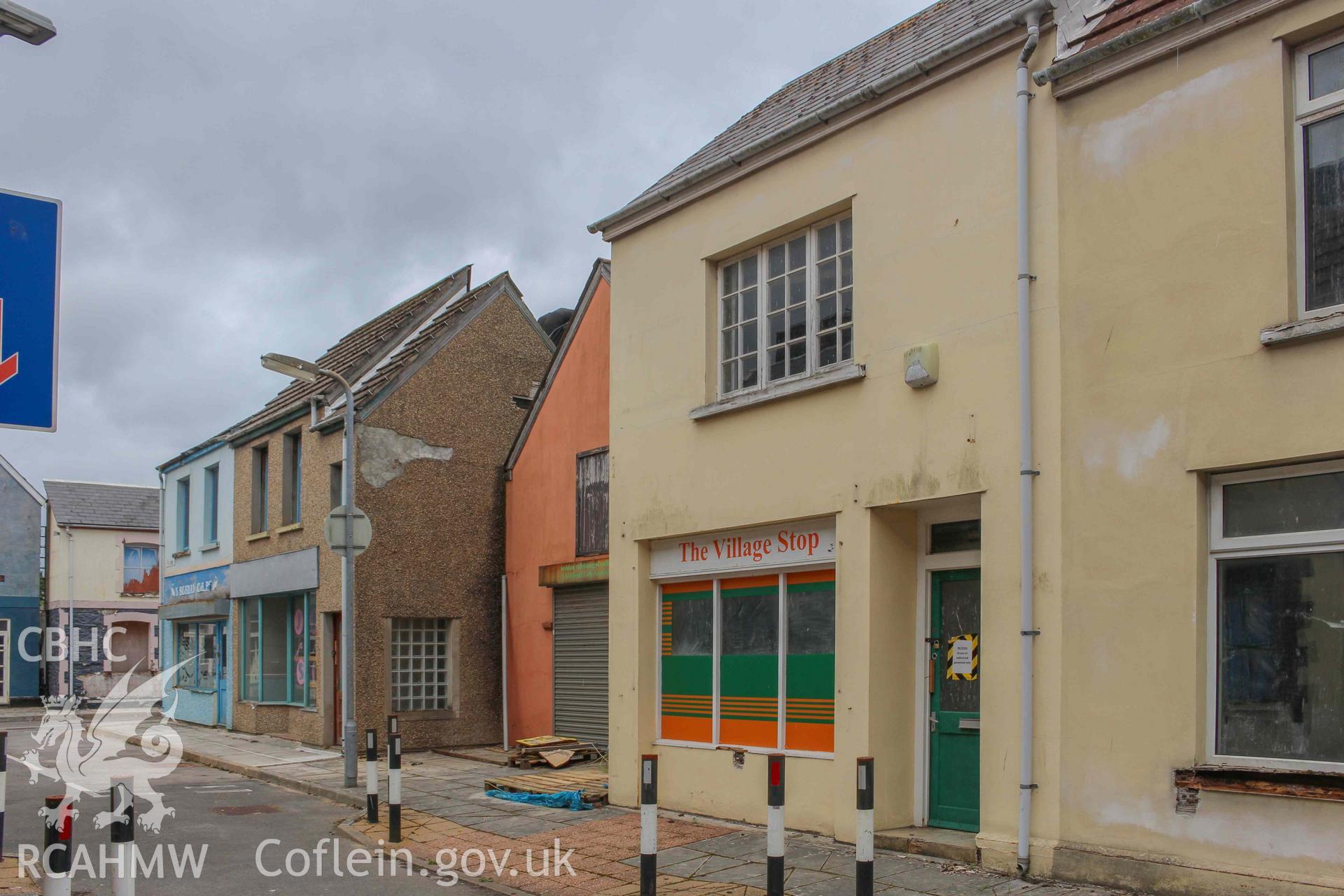 Pobl Y Cwm Set - Exterior, View of the Northern portion of High Street, taken from South-West