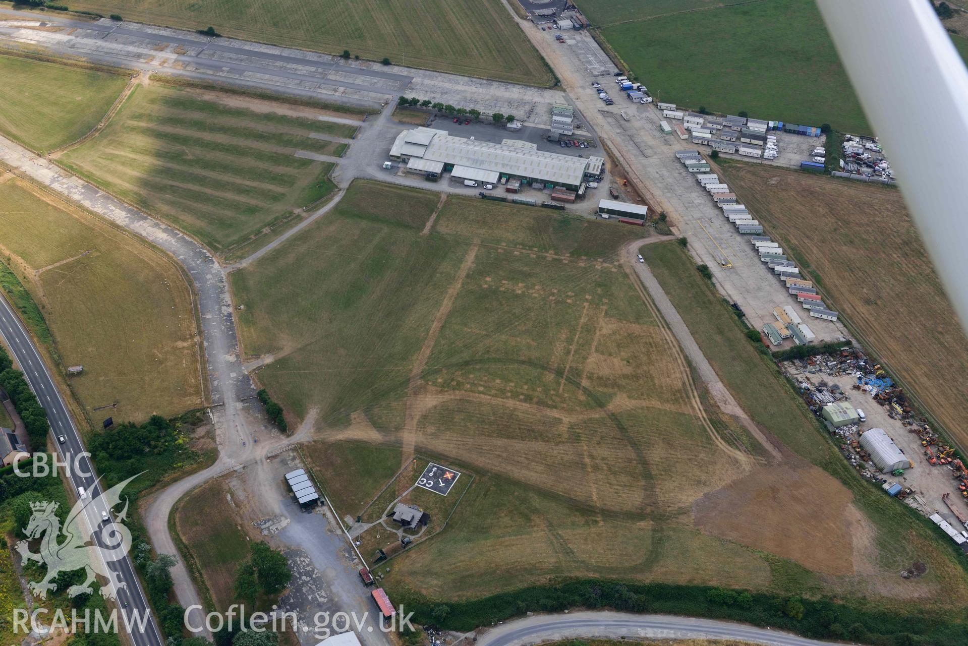 Aerial photography of Carew Cheriton and Milton Airship station Aerial reconnaissance survey for the CHERISH Project. Crown Copyright: CHERISH PROJECT 2018. Produced with EU funds through the Ireland Wales Co-operation Programme 2014-2020. All material made freely available through the Open Government Licence.