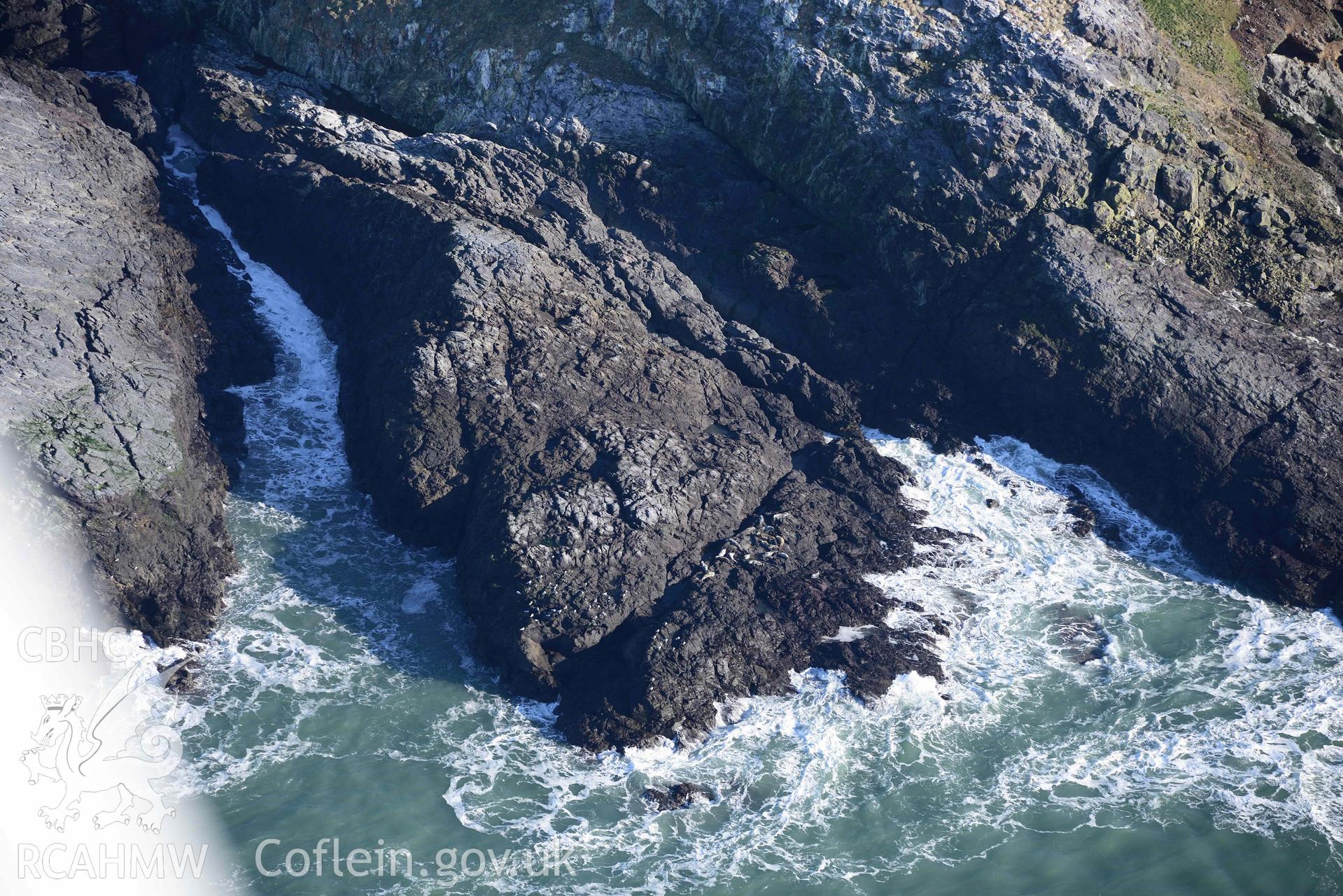 Aerial photo of St Nons.  Aerial reconnaissance survey for the CHERISH Project. Crown Copyright: CHERISH PROJECT 2018. Produced with EU funds through the Ireland Wales Co-operation Programme 2014-2020. All material made freely available through the Open Government Licence.