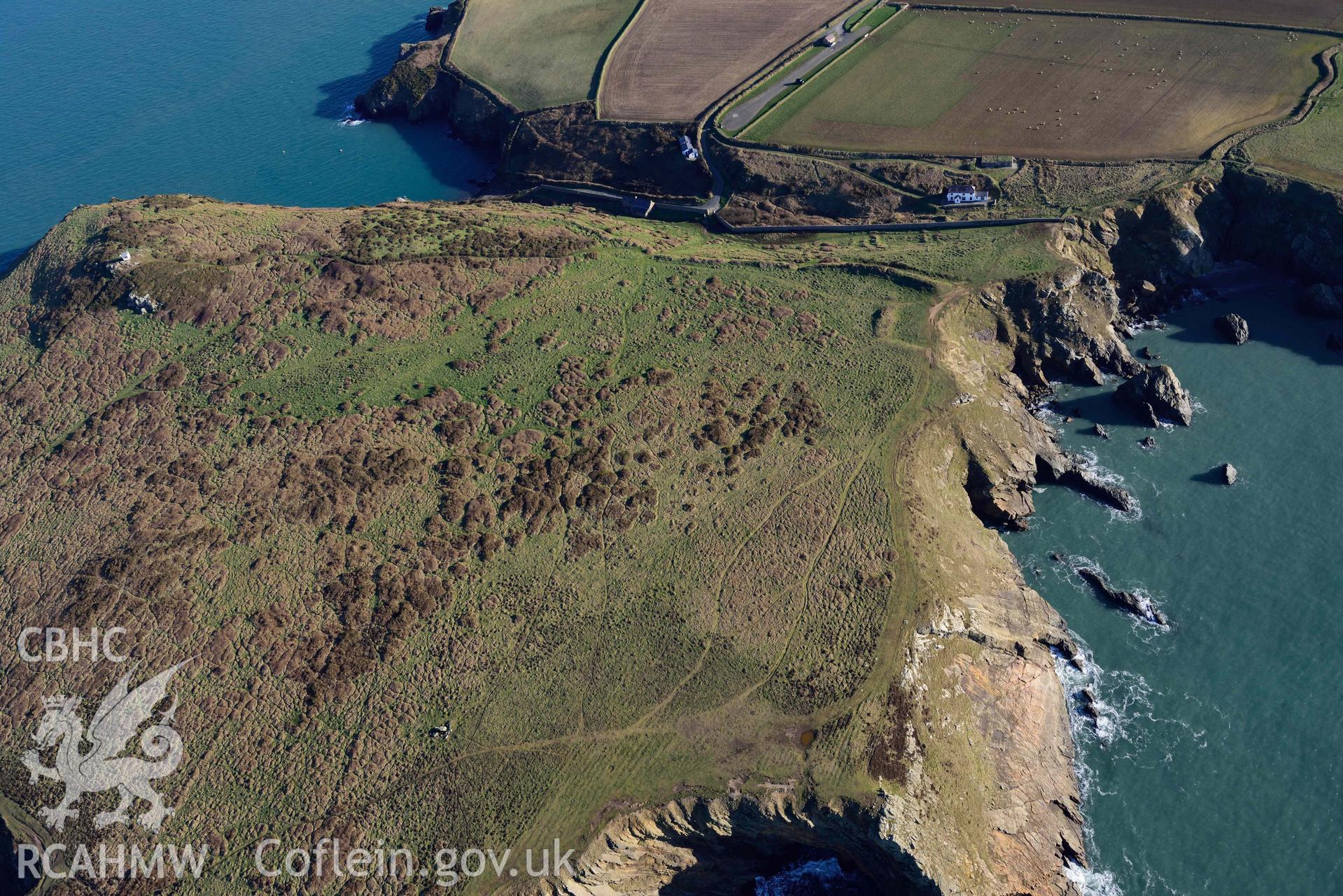 Aerial photo of Deer Park.  Aerial reconnaissance survey for the CHERISH Project. Crown Copyright: CHERISH PROJECT 2018. Produced with EU funds through the Ireland Wales Co-operation Programme 2014-2020. All material made freely available through the Open Government Licence.