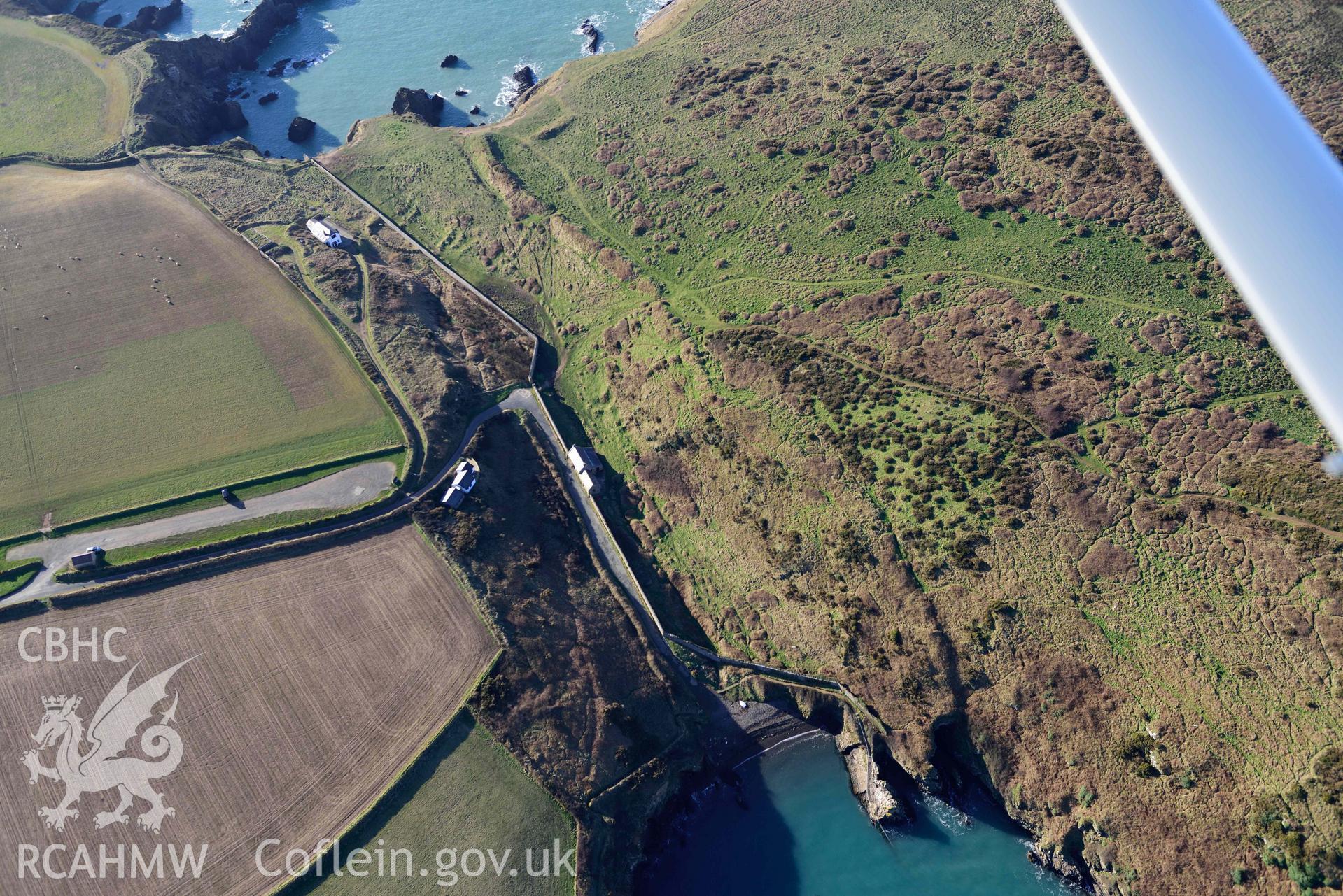 Aerial photo of Deer Park.  Aerial reconnaissance survey for the CHERISH Project. Crown Copyright: CHERISH PROJECT 2018. Produced with EU funds through the Ireland Wales Co-operation Programme 2014-2020. All material made freely available through the Open Government Licence.